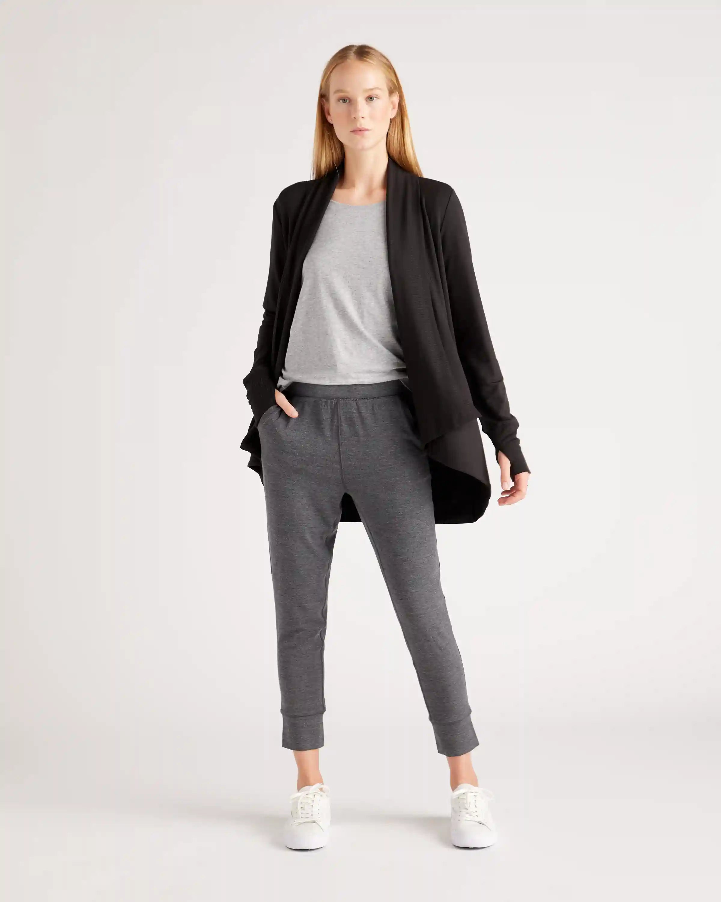French Terry Modal Cardigan