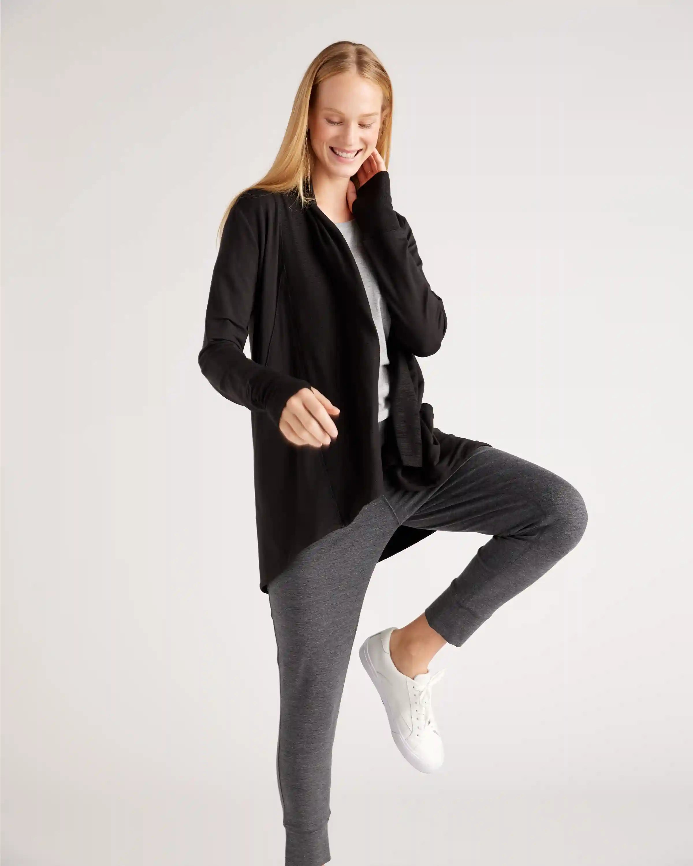 French Terry Modal Cardigan