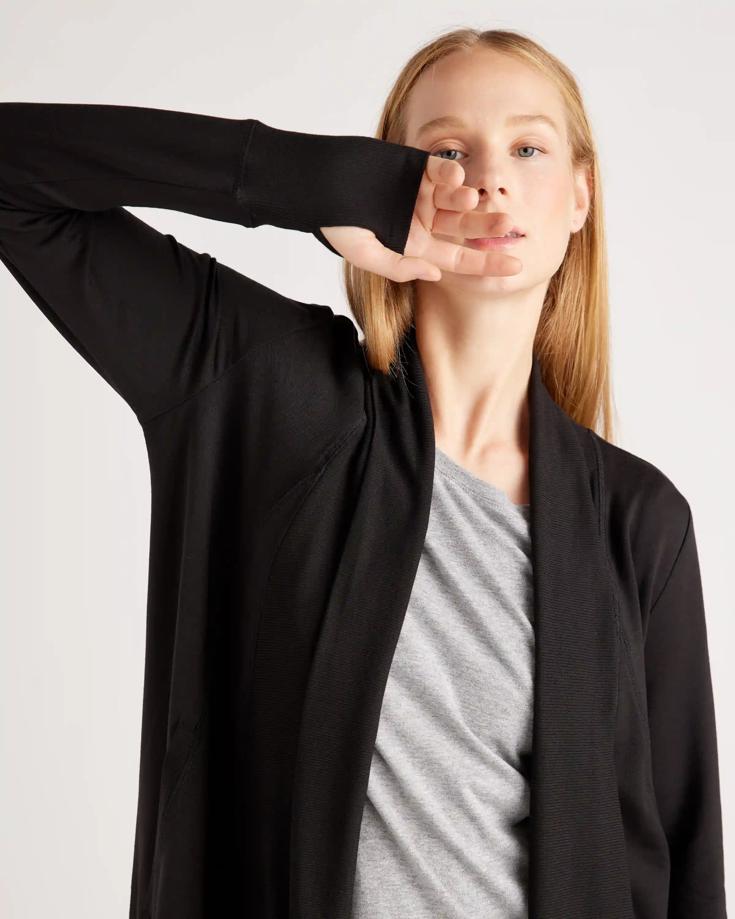 French Terry Modal Cardigan
