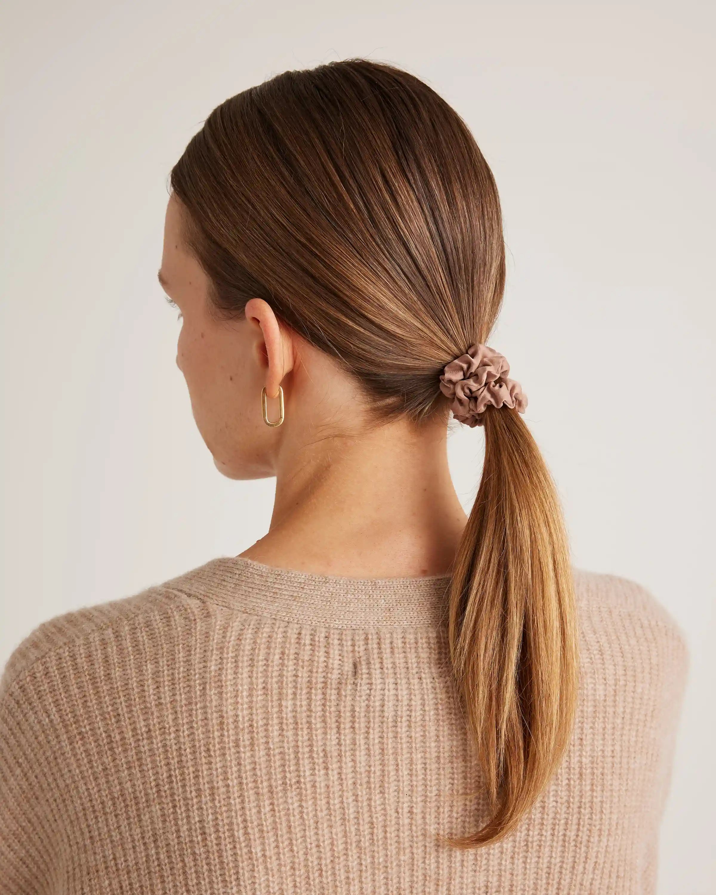 100% Washable Silk Skinny Scrunchies