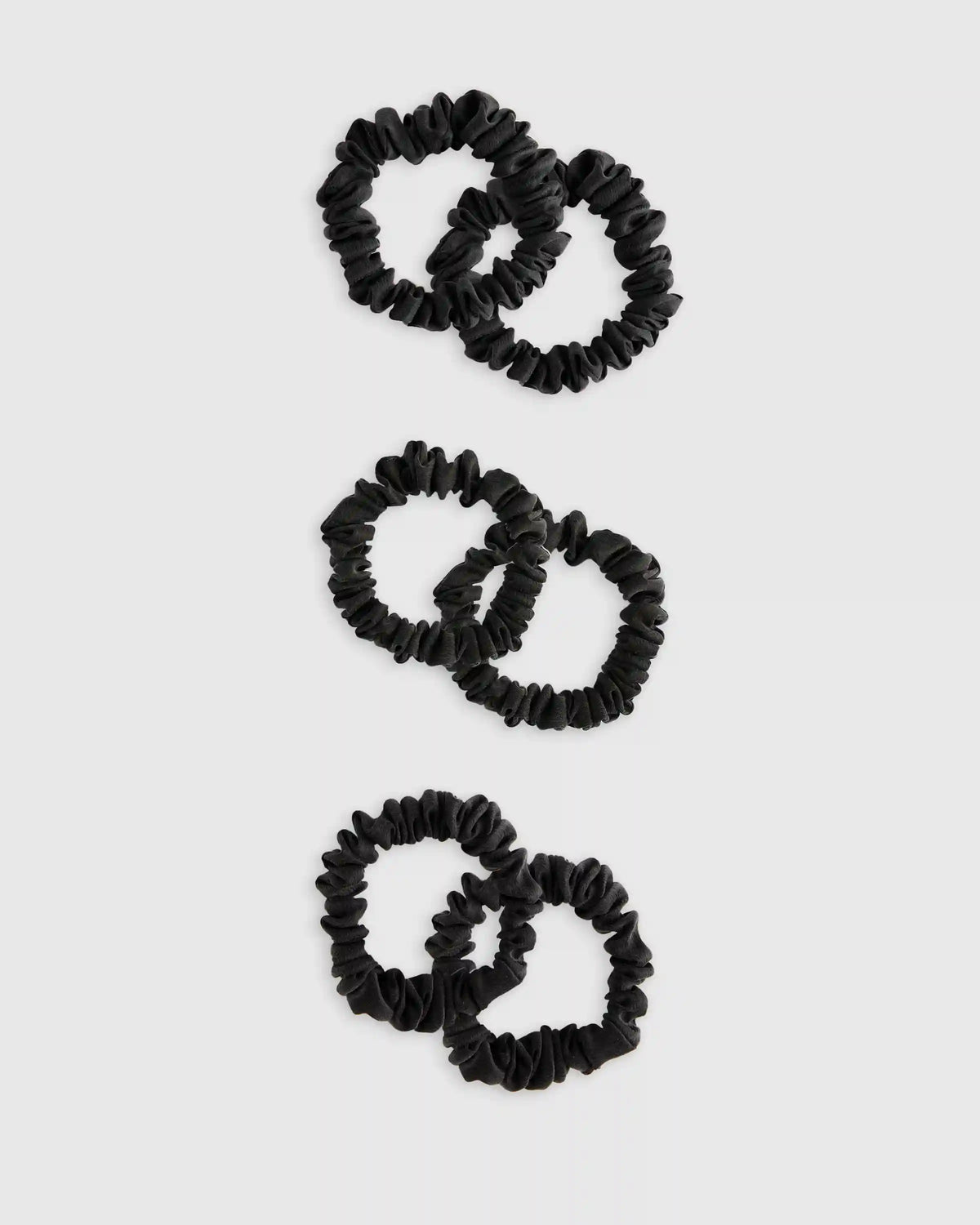 100% Washable Silk Skinny Scrunchies