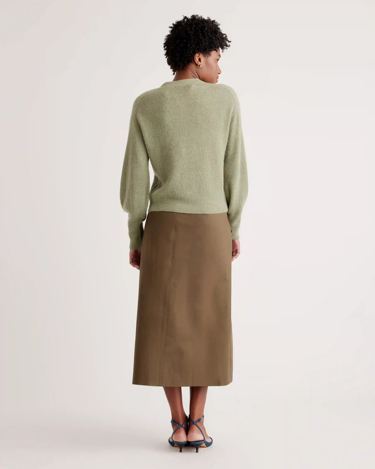 Baby Alpaca-Wool Cropped Cardigan
