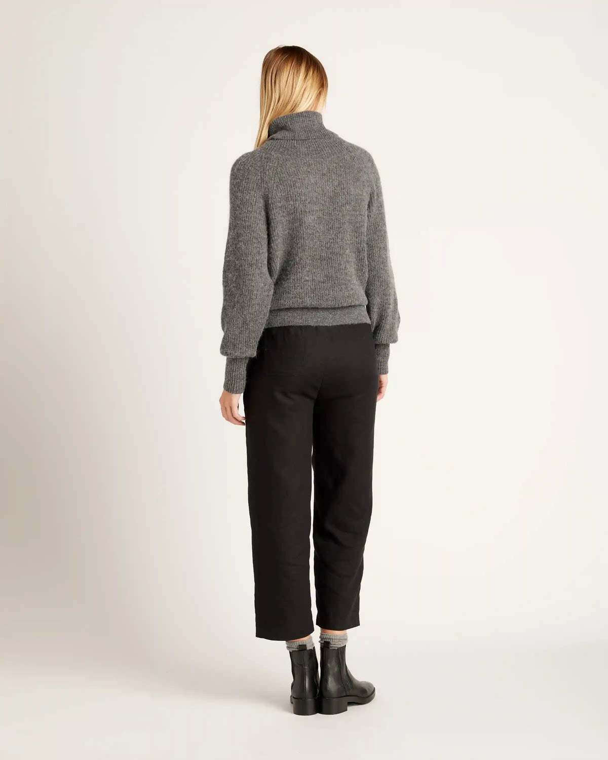 Baby Alpaca-Wool Turtleneck