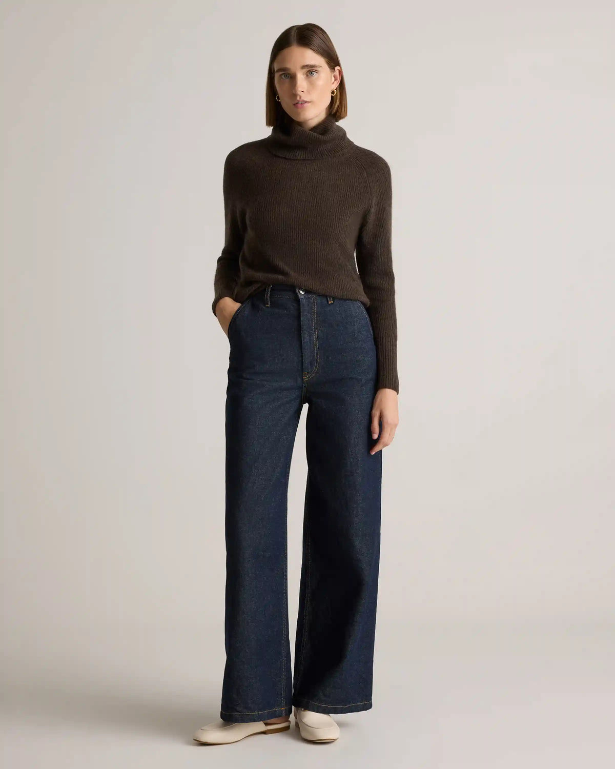 Baby Alpaca-Wool Turtleneck
