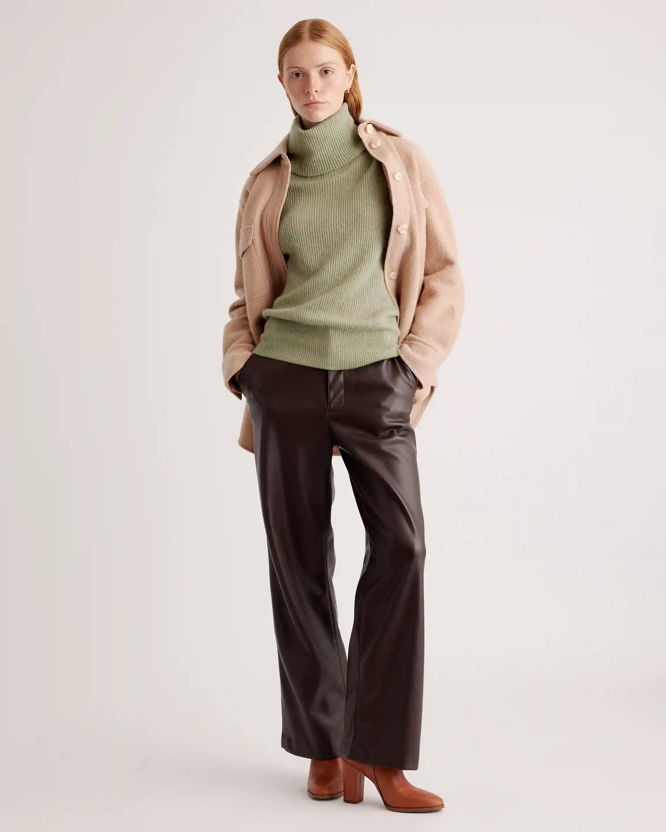 Baby Alpaca-Wool Turtleneck