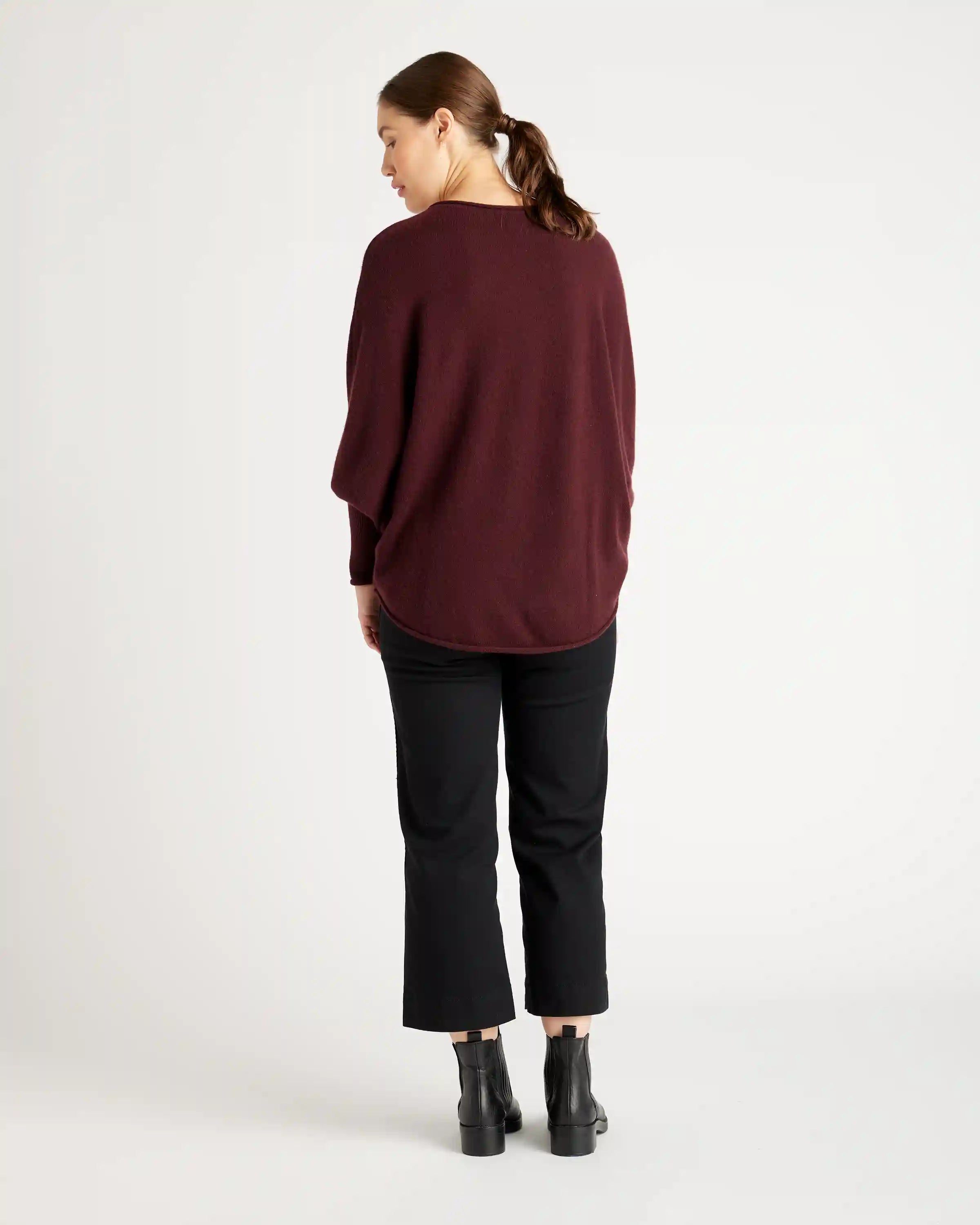Mongolian Cashmere Batwing Sweater