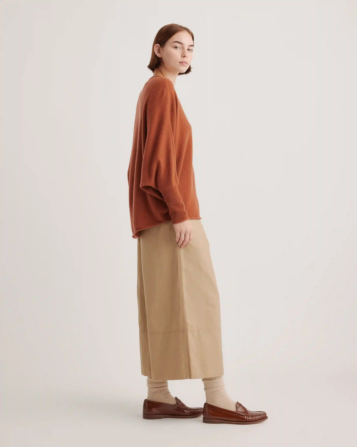 Mongolian Cashmere Batwing Sweater