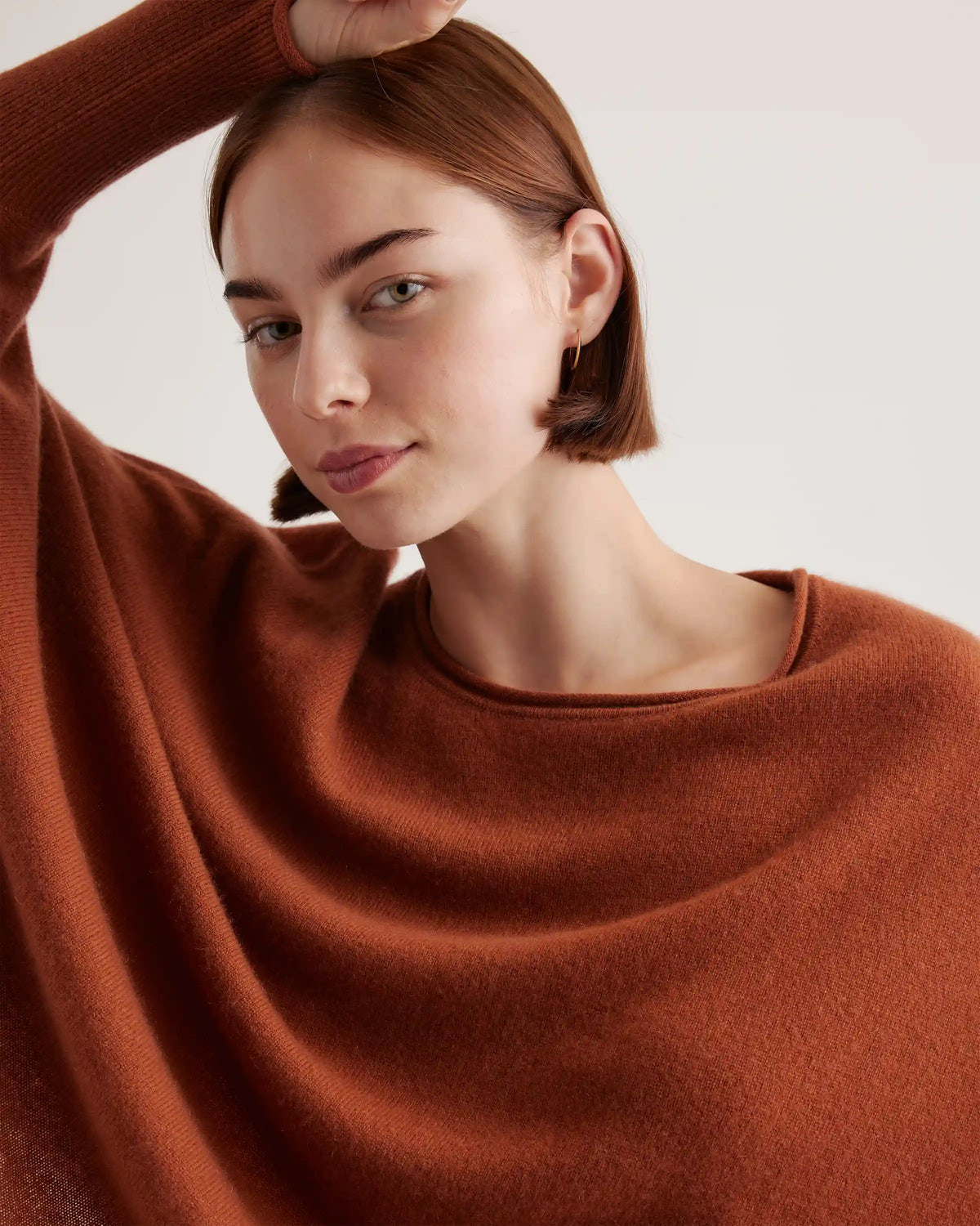 Mongolian Cashmere Batwing Sweater