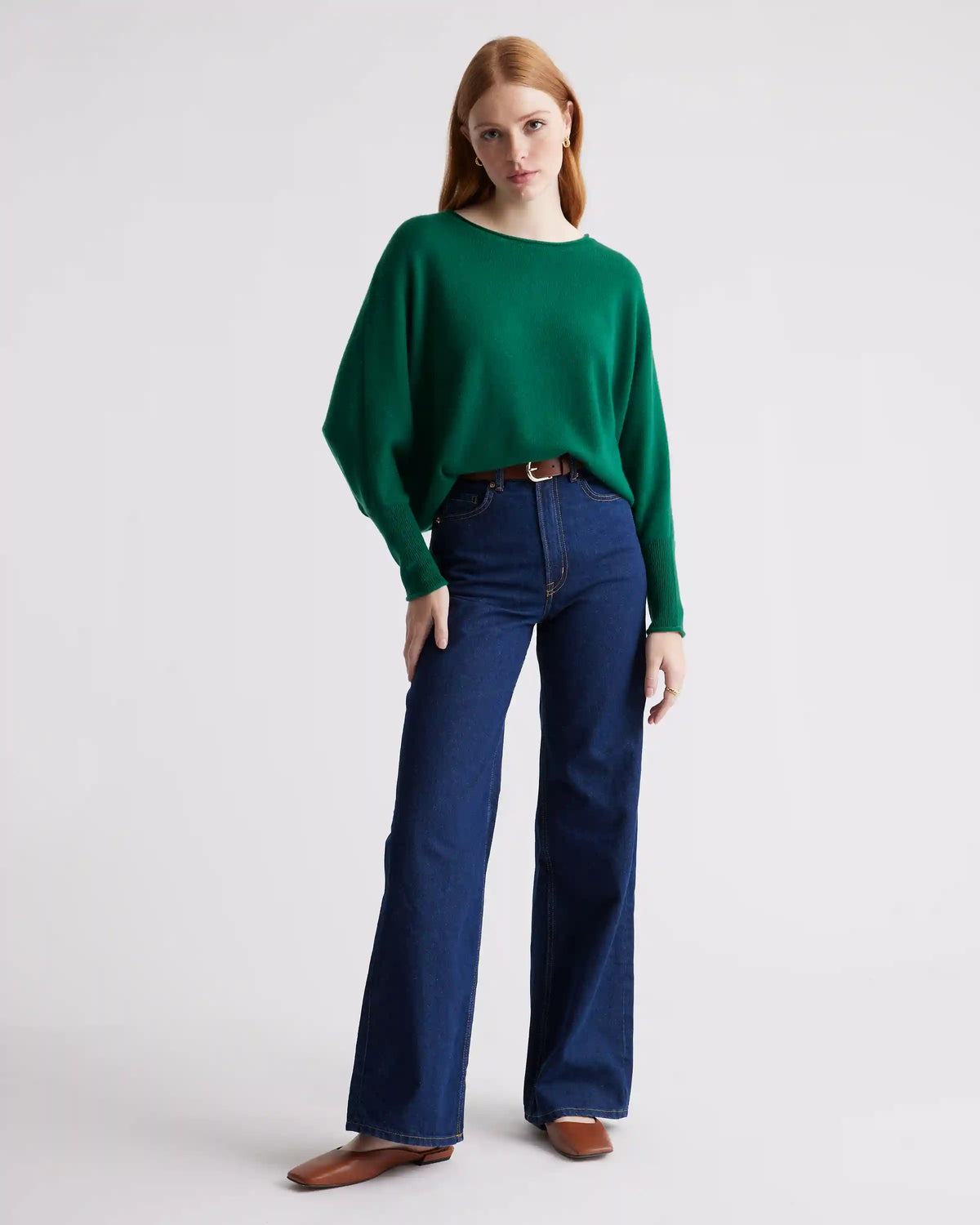 Mongolian Cashmere Batwing Sweater