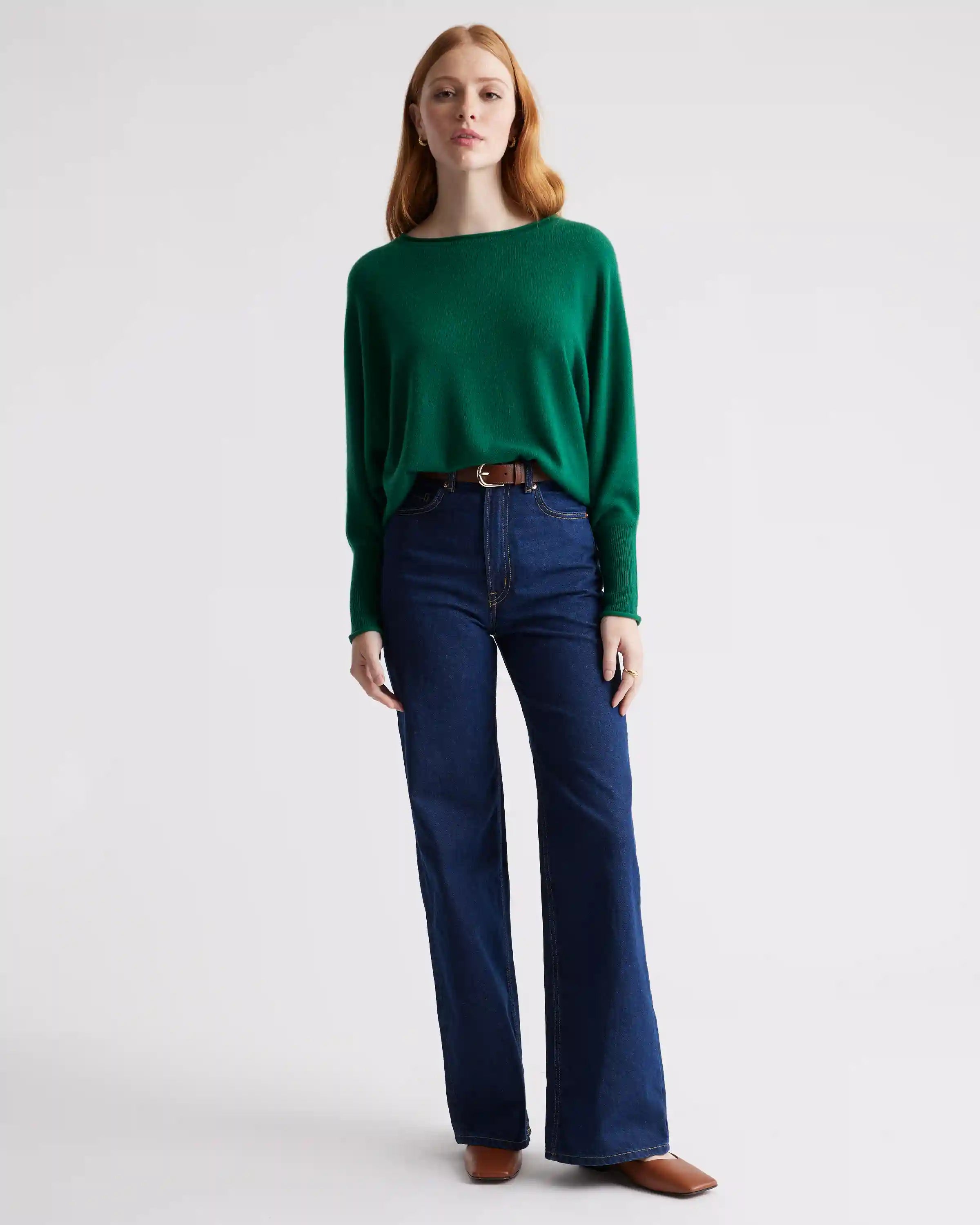 Mongolian Cashmere Batwing Sweater