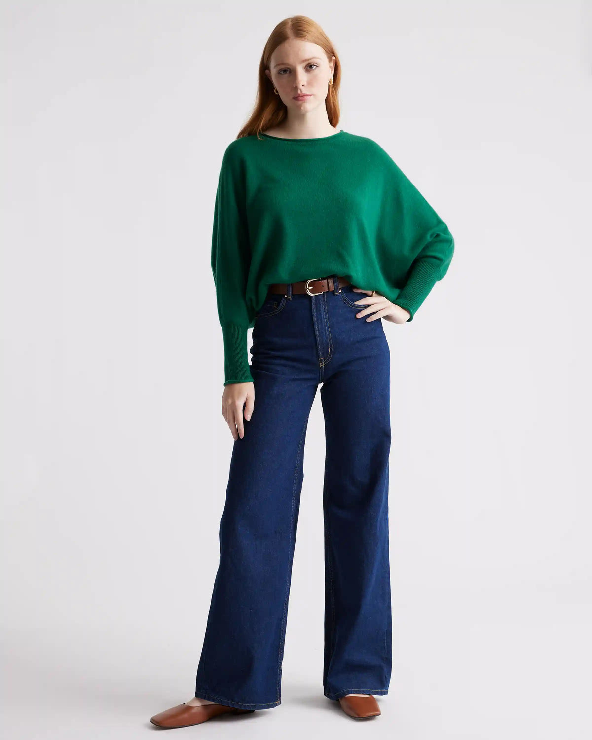 Mongolian Cashmere Batwing Sweater