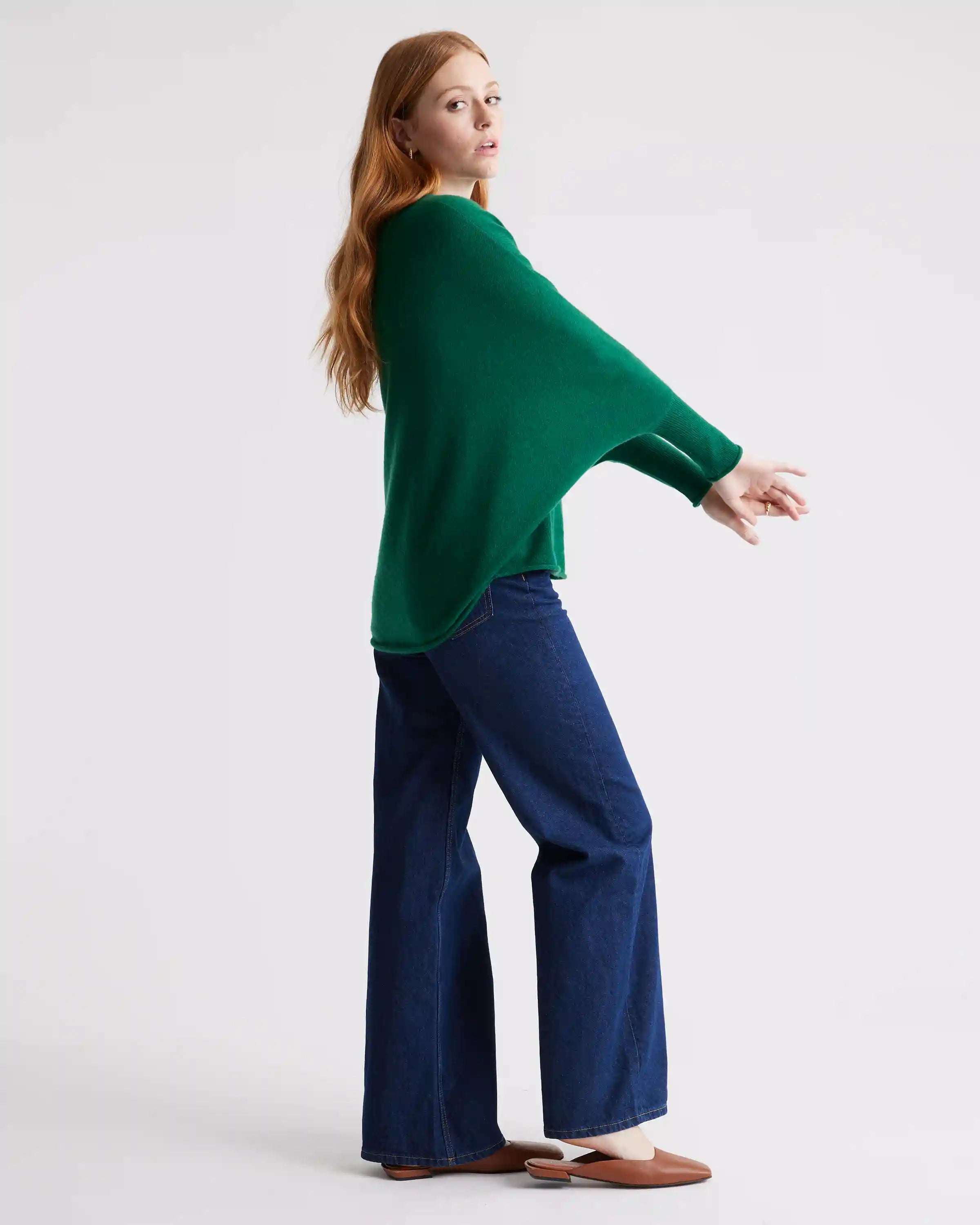 Mongolian Cashmere Batwing Sweater