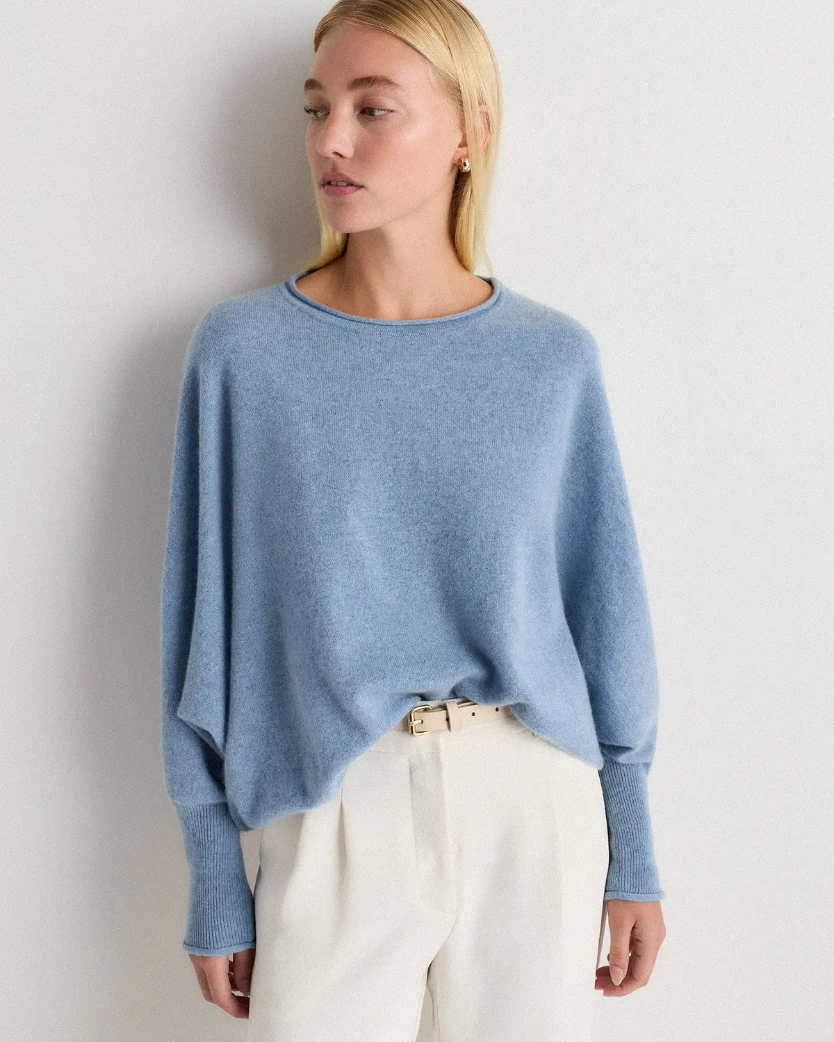 Mongolian Cashmere Batwing Sweater