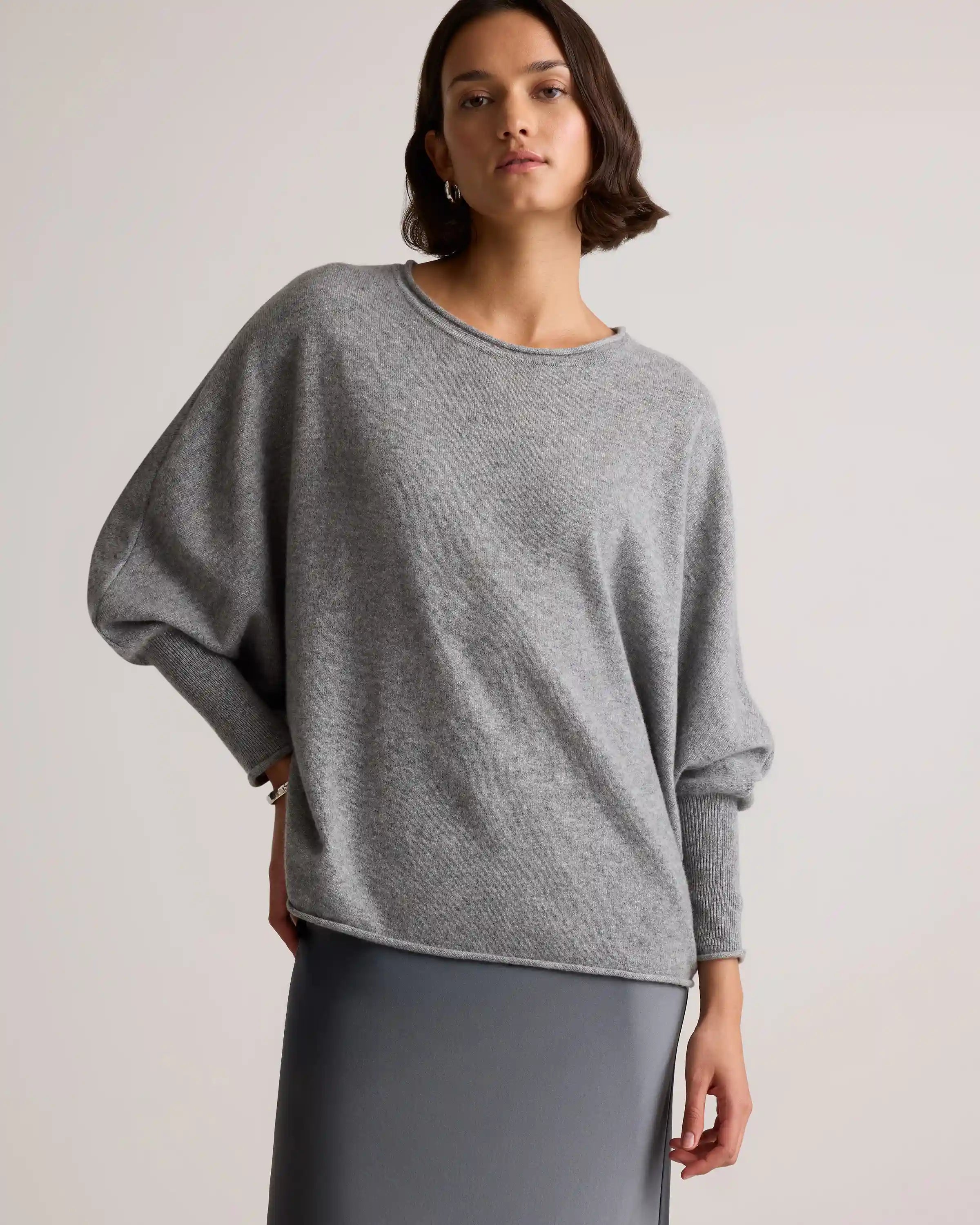 Mongolian Cashmere Batwing Sweater