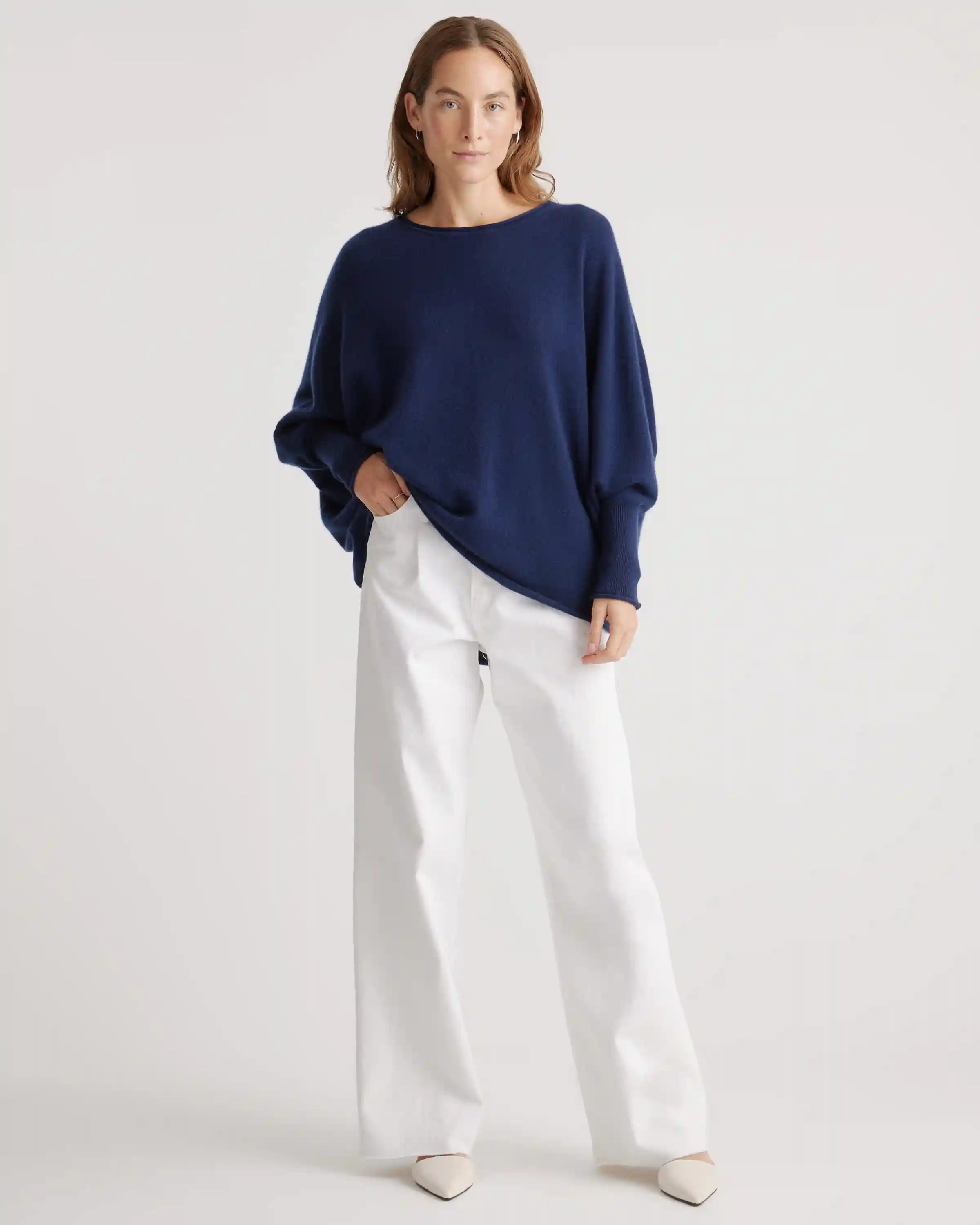 Mongolian Cashmere Batwing Sweater