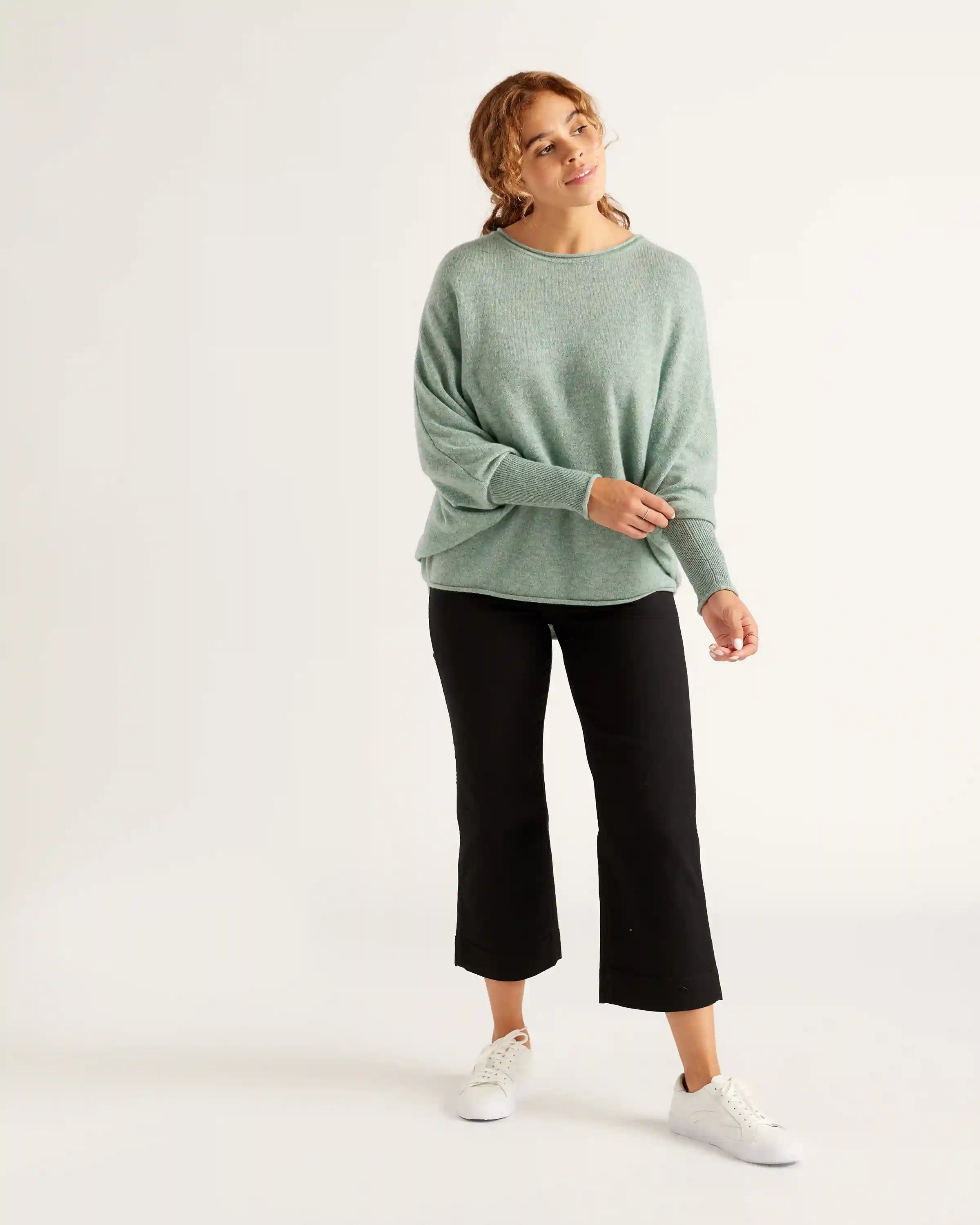 Mongolian Cashmere Batwing Sweater