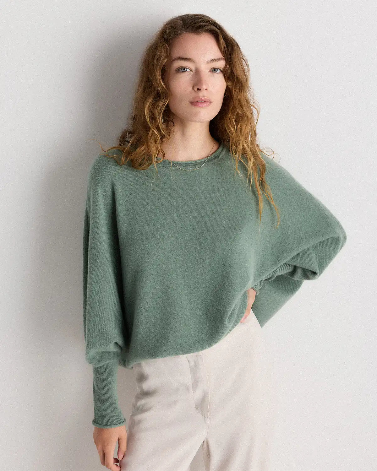 Mongolian Cashmere Batwing Sweater