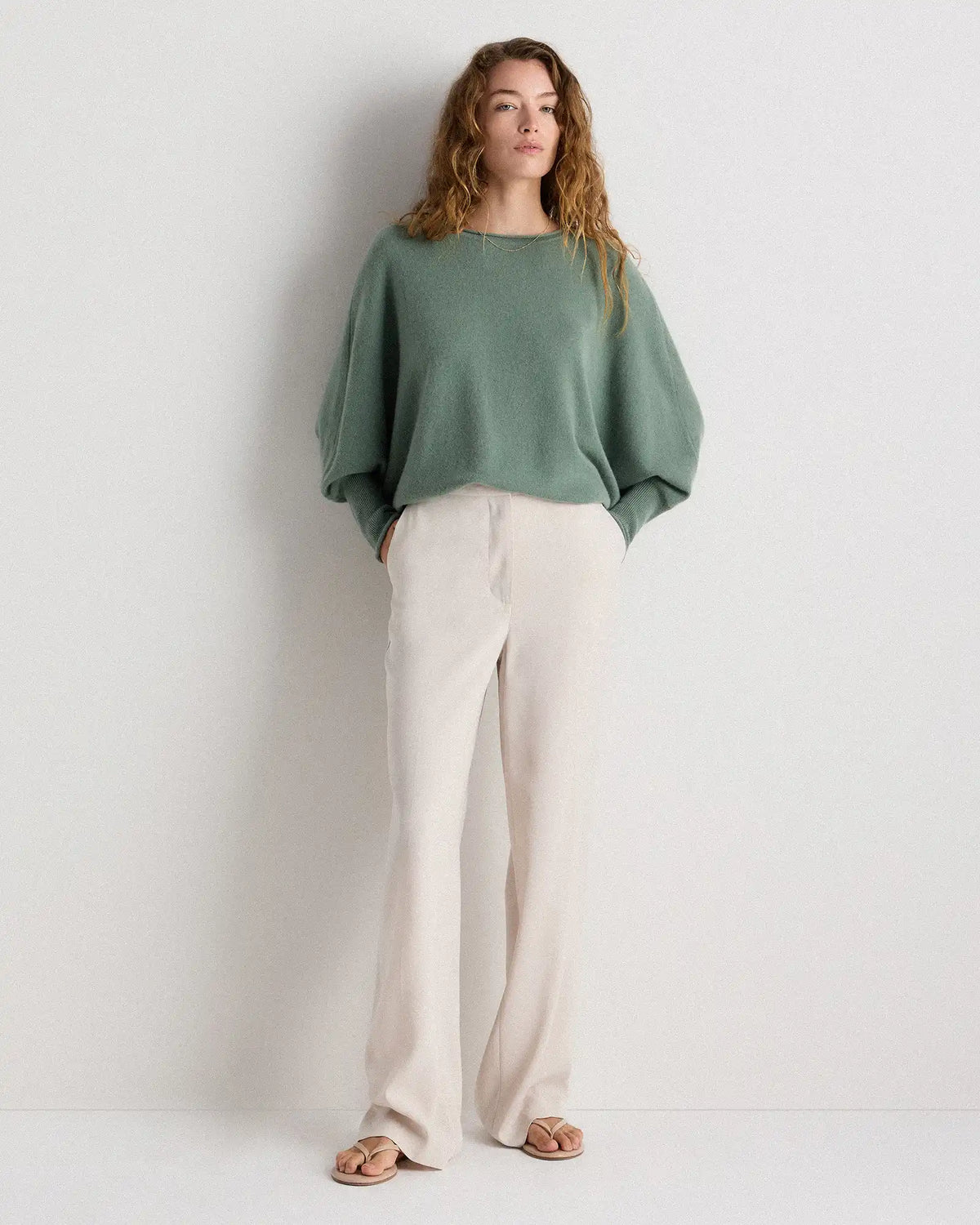 Mongolian Cashmere Batwing Sweater
