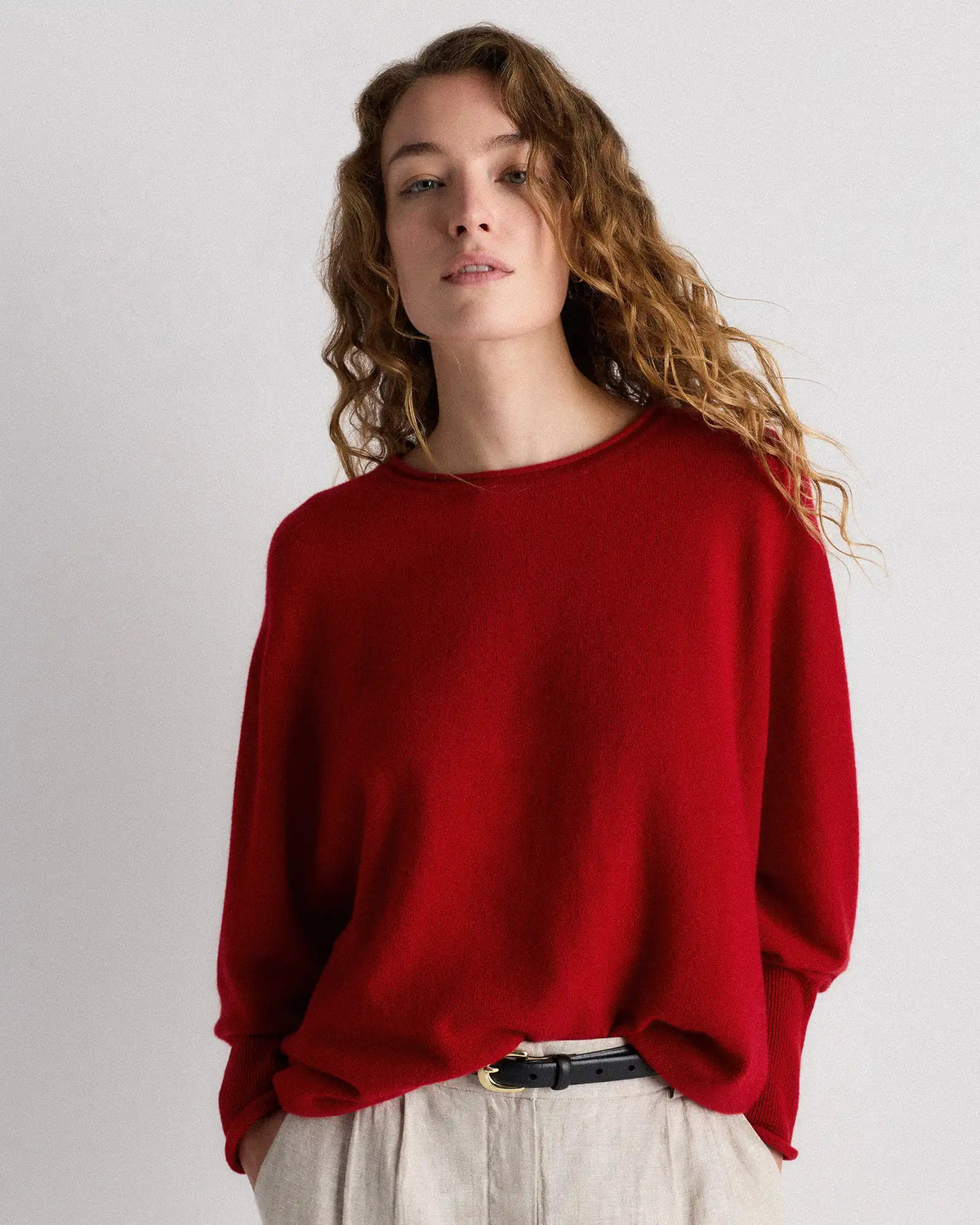 Mongolian Cashmere Batwing Sweater
