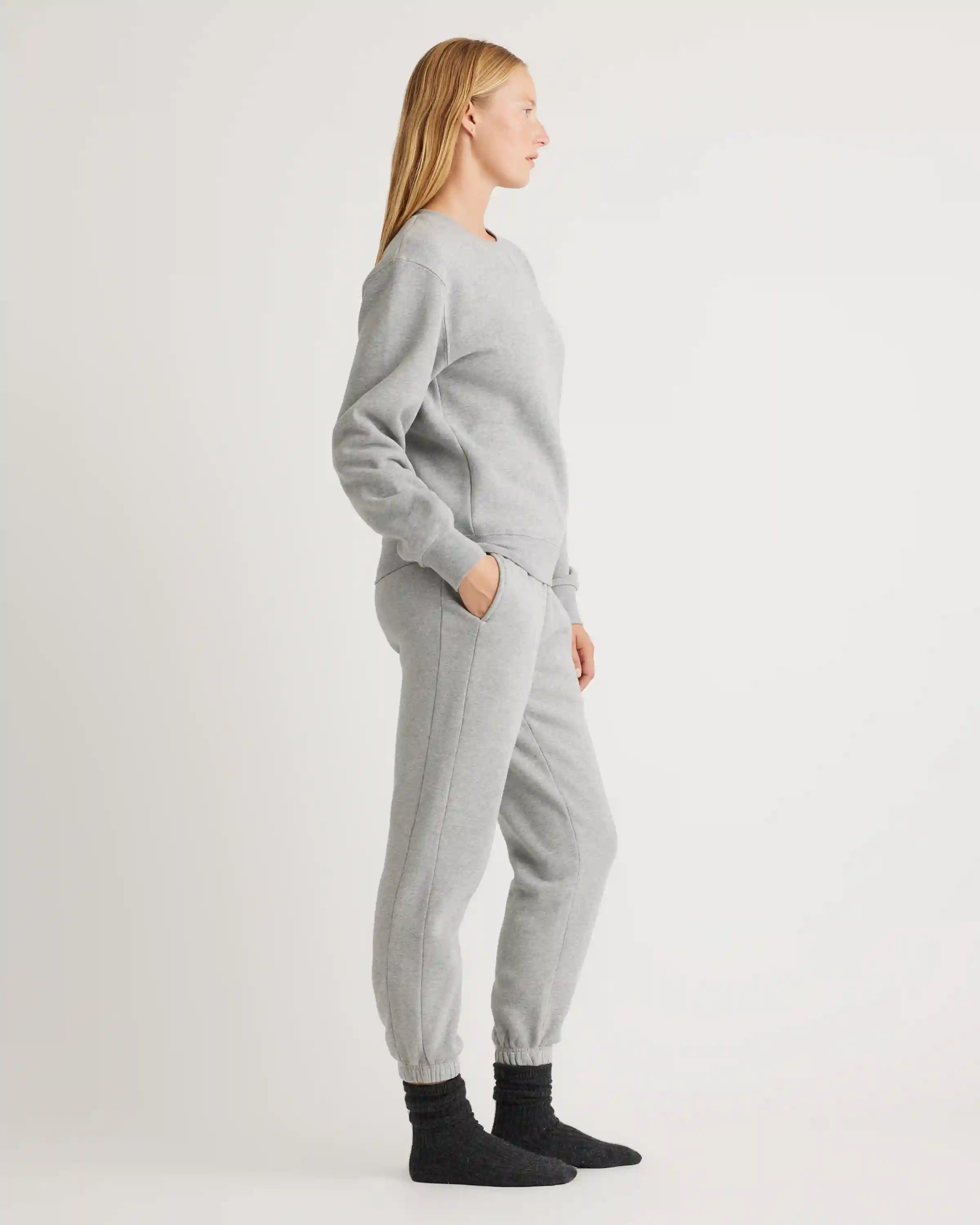 Organic Heavyweight Fleece Boyfriend Crew