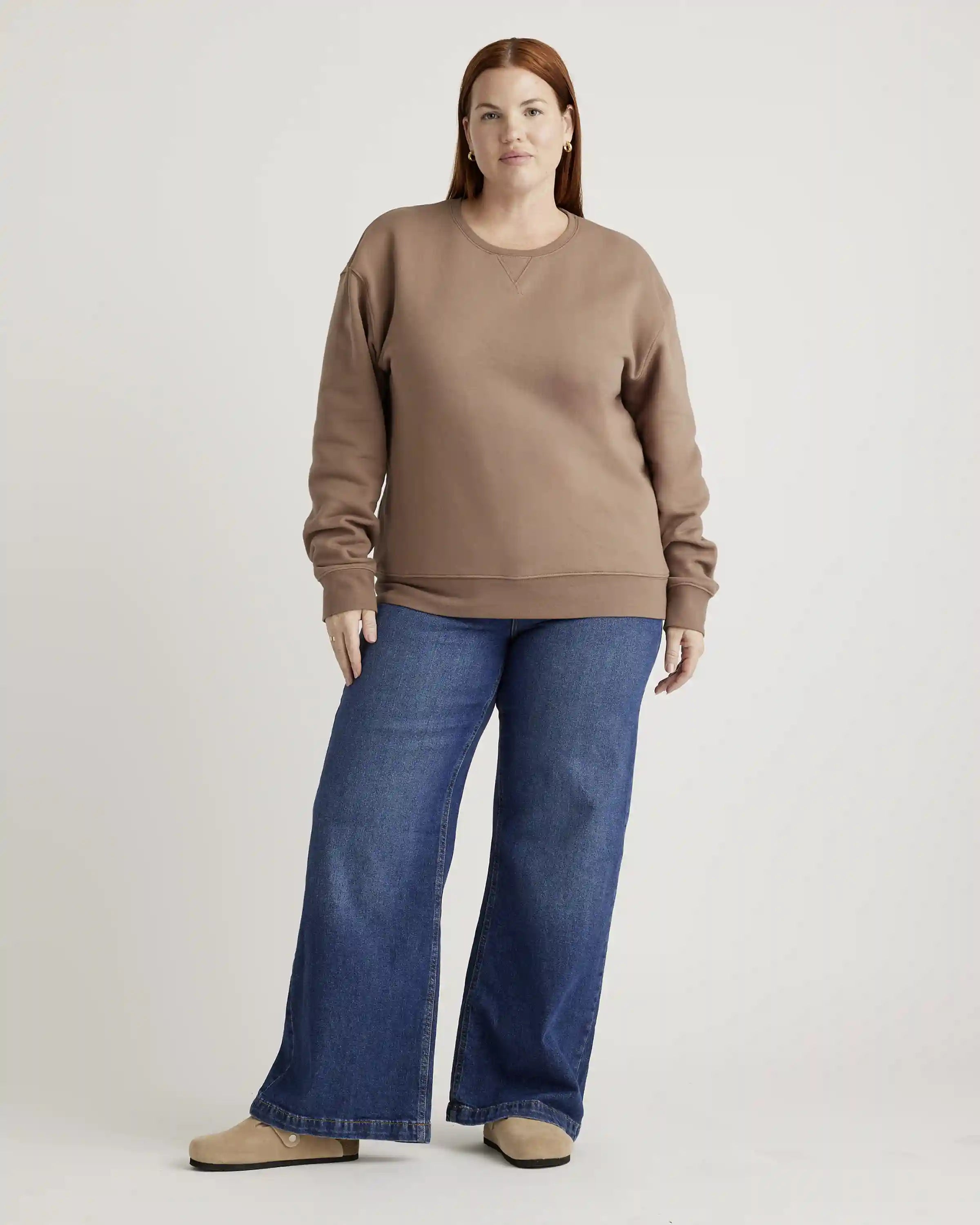 Organic Heavyweight Fleece Boyfriend Crew