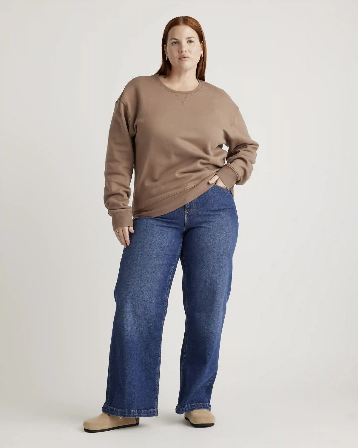 Organic Heavyweight Fleece Boyfriend Crew