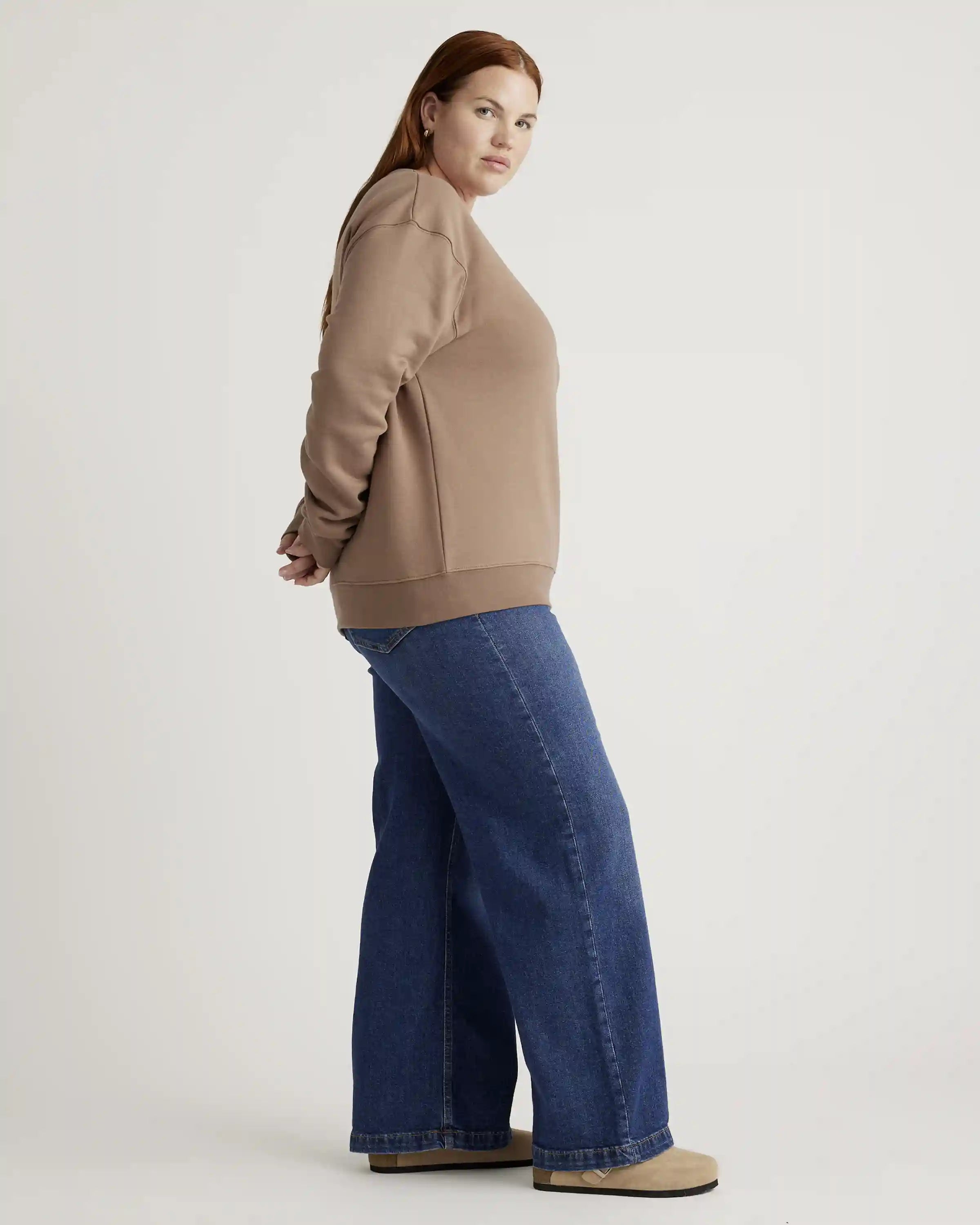 Organic Heavyweight Fleece Boyfriend Crew