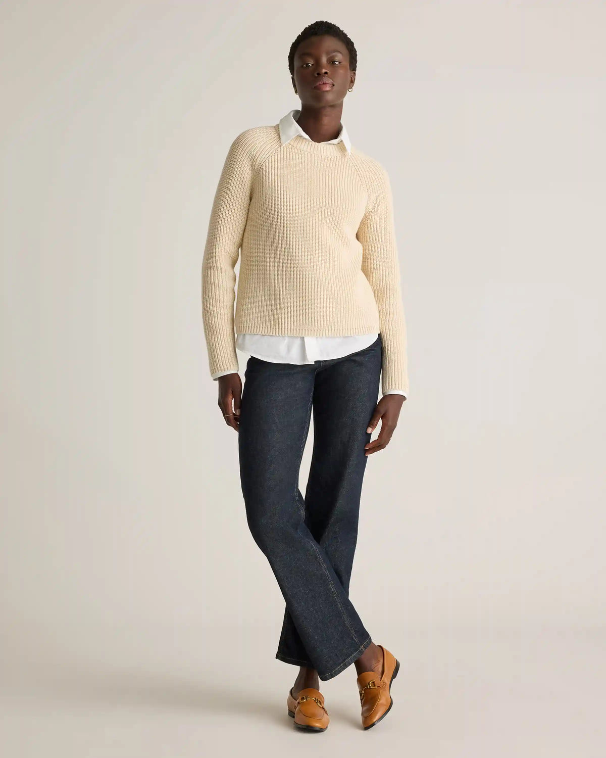 100% Organic Cotton Fisherman Crew Sweater