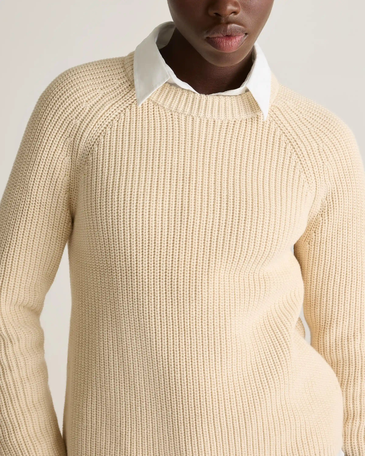 100% Organic Cotton Fisherman Crew Sweater