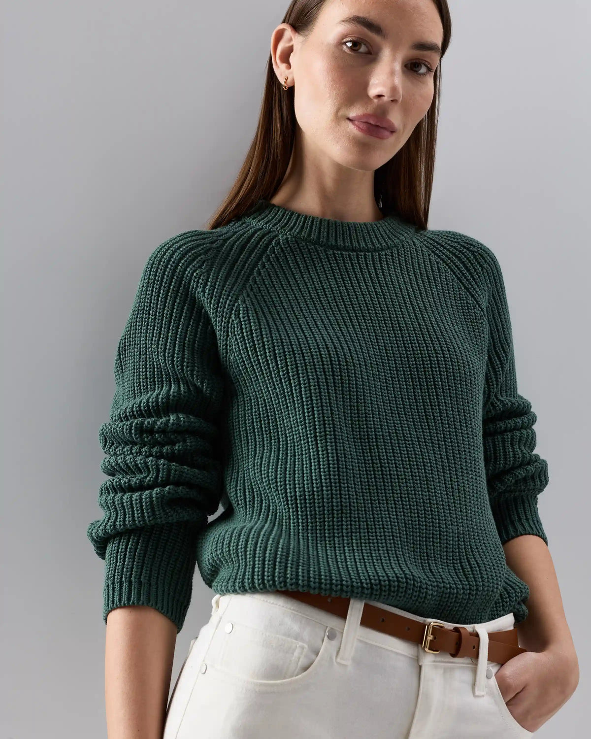 100% Organic Cotton Fisherman Crew Sweater
