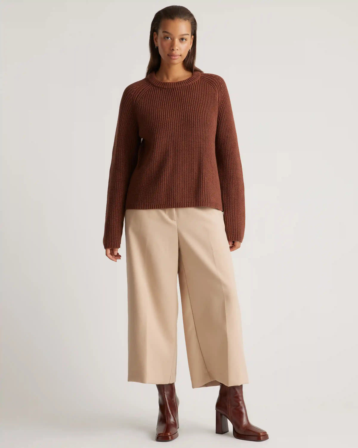 100% Organic Cotton Fisherman Crew Sweater