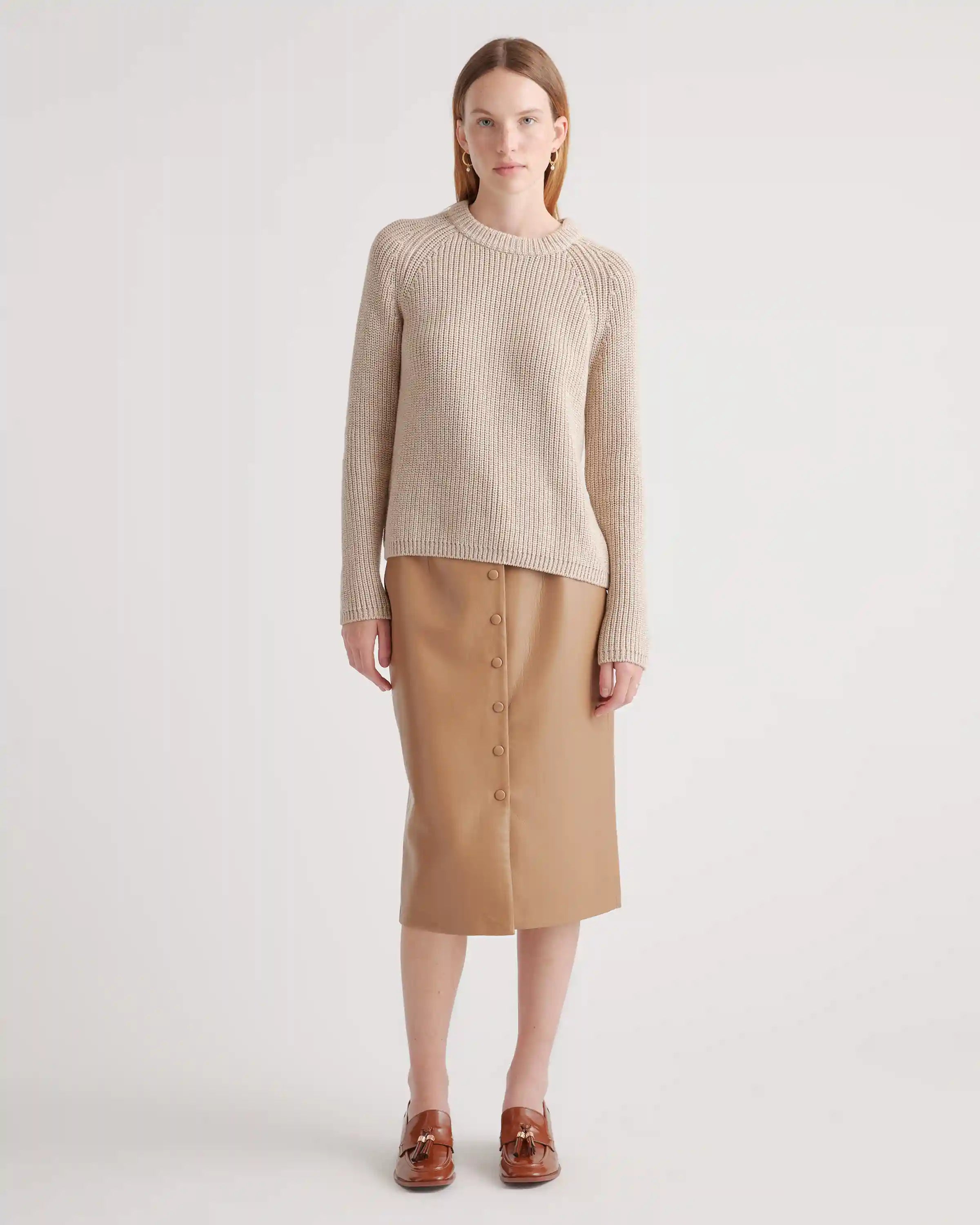 100% Organic Cotton Fisherman Crew Sweater