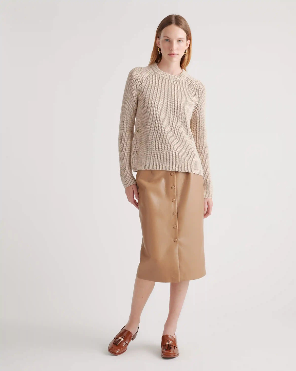 100% Organic Cotton Fisherman Crew Sweater
