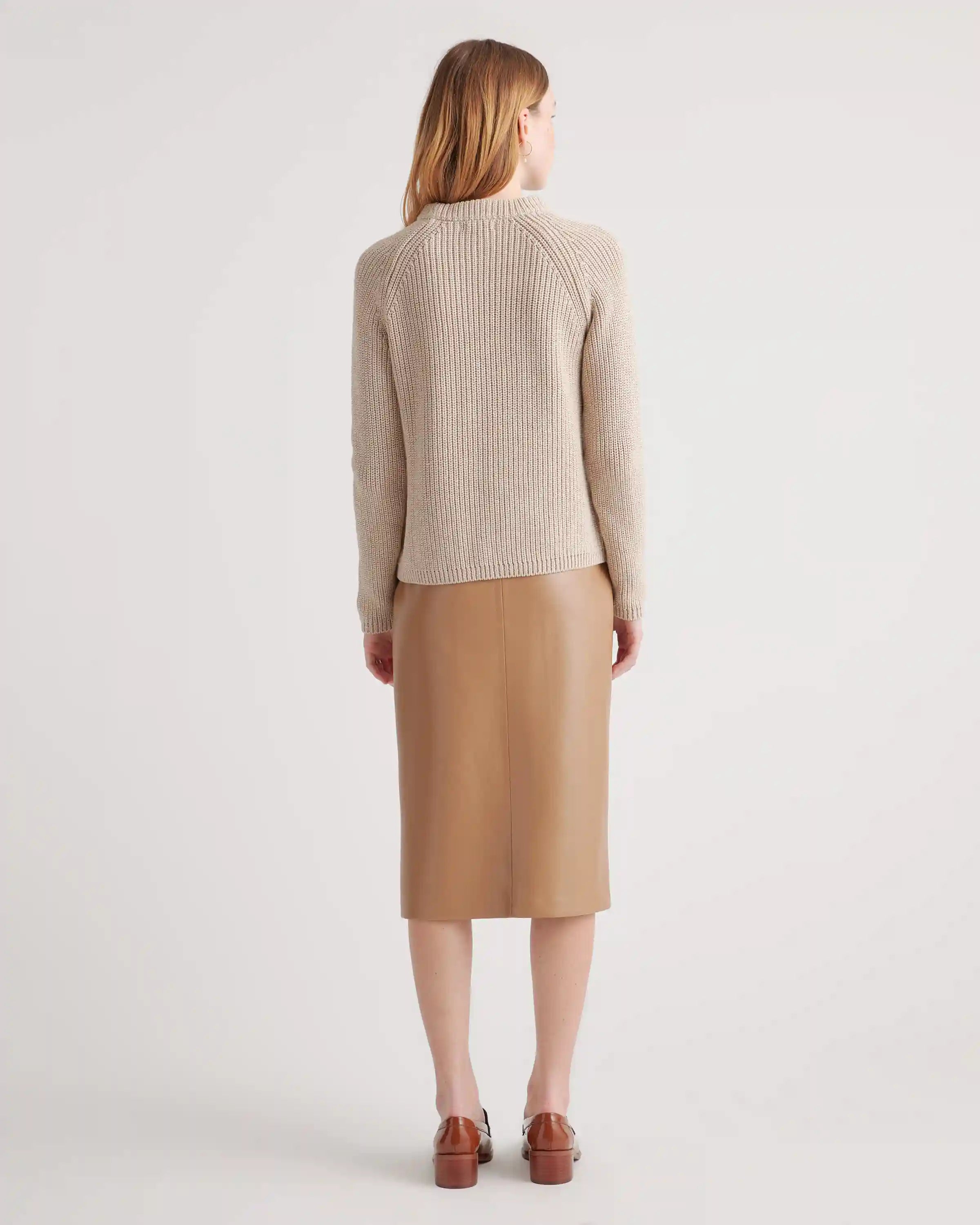 100% Organic Cotton Fisherman Crew Sweater
