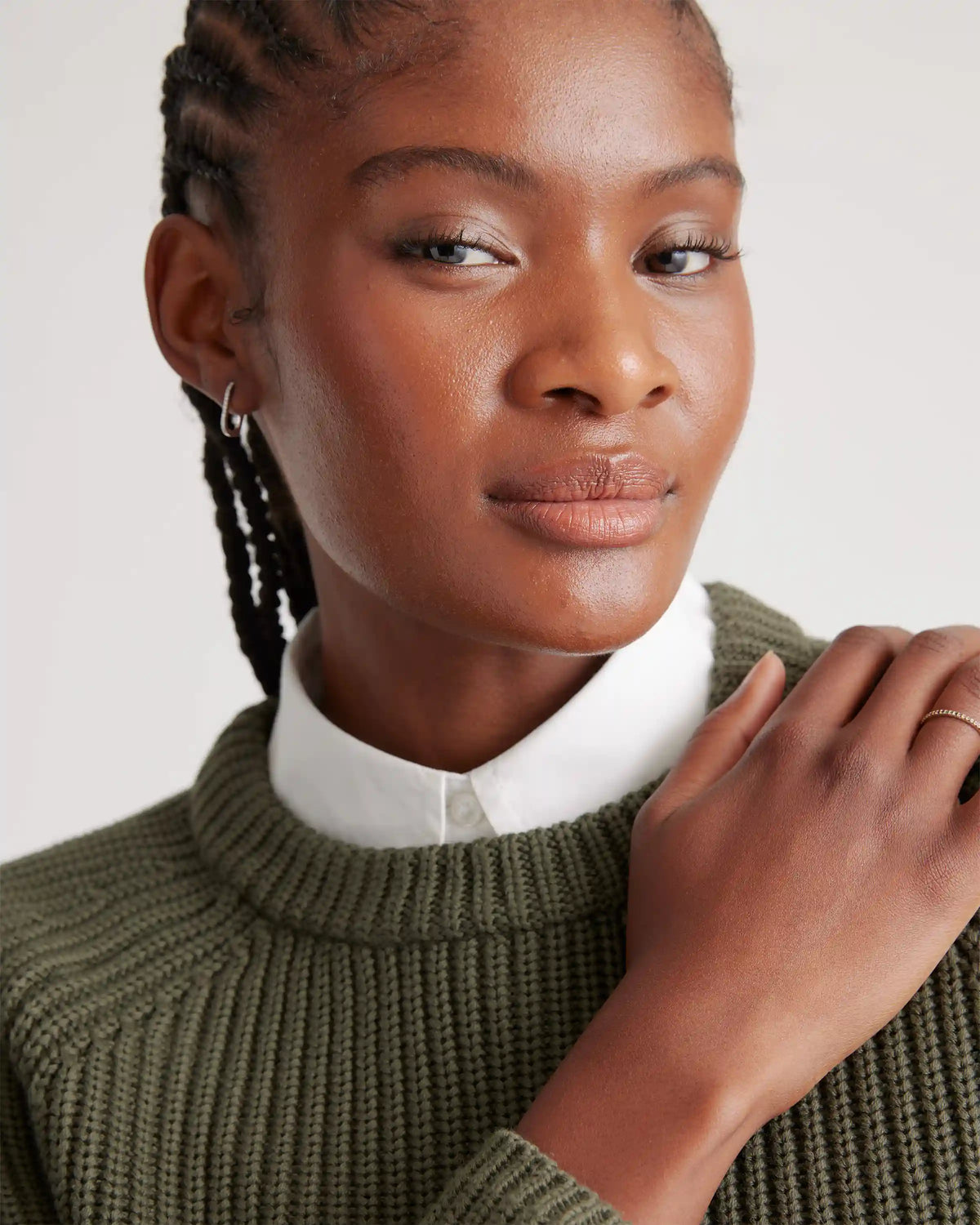 100% Organic Cotton Fisherman Crew Sweater