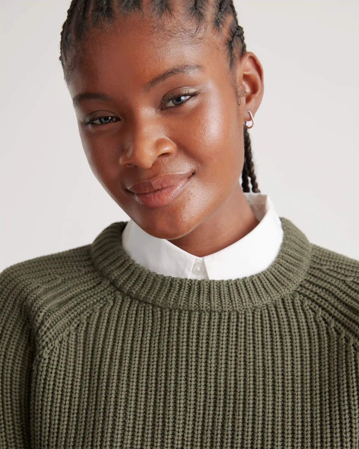 100% Organic Cotton Fisherman Crew Sweater