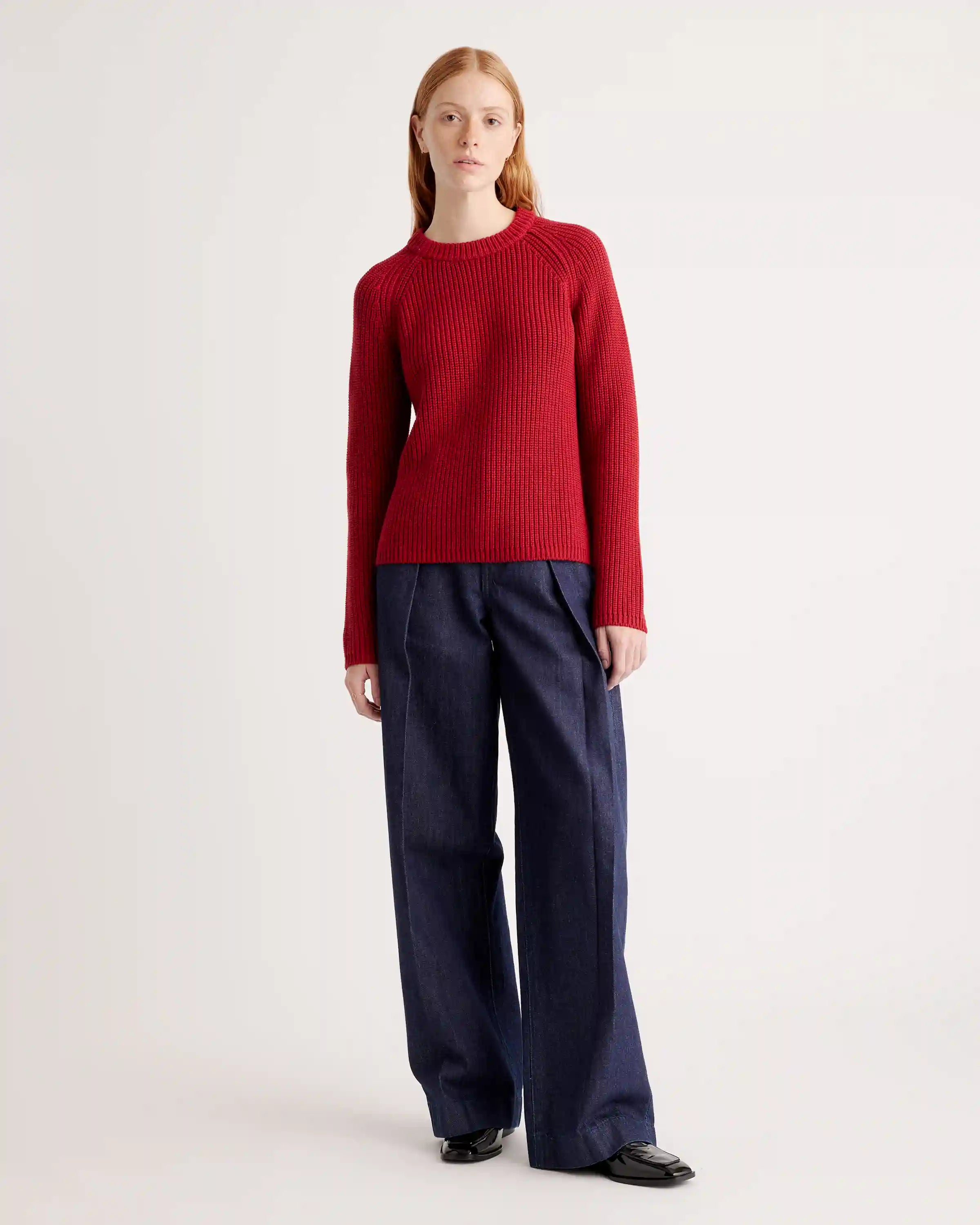 100% Organic Cotton Fisherman Crew Sweater