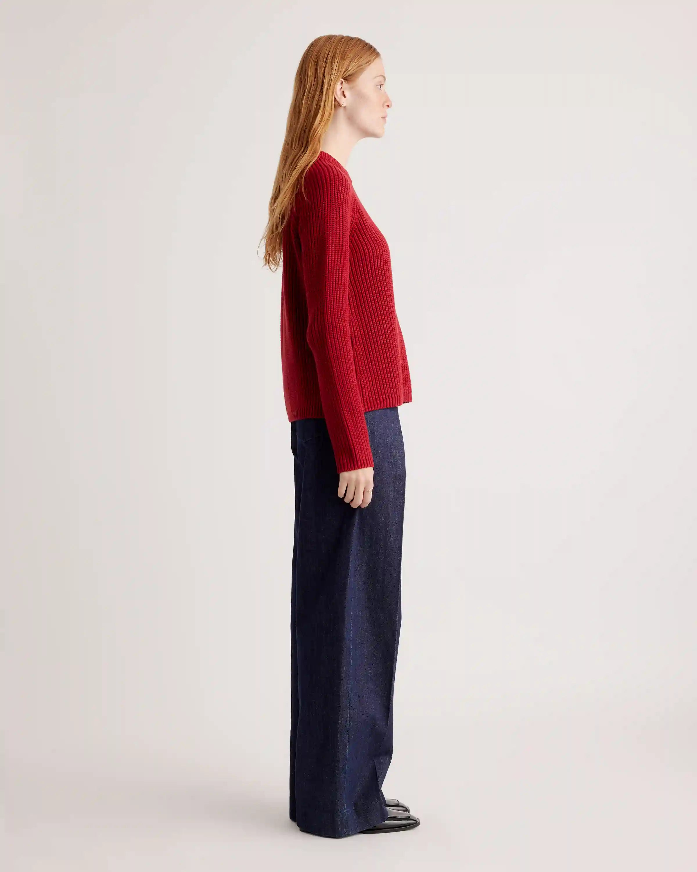 100% Organic Cotton Fisherman Crew Sweater