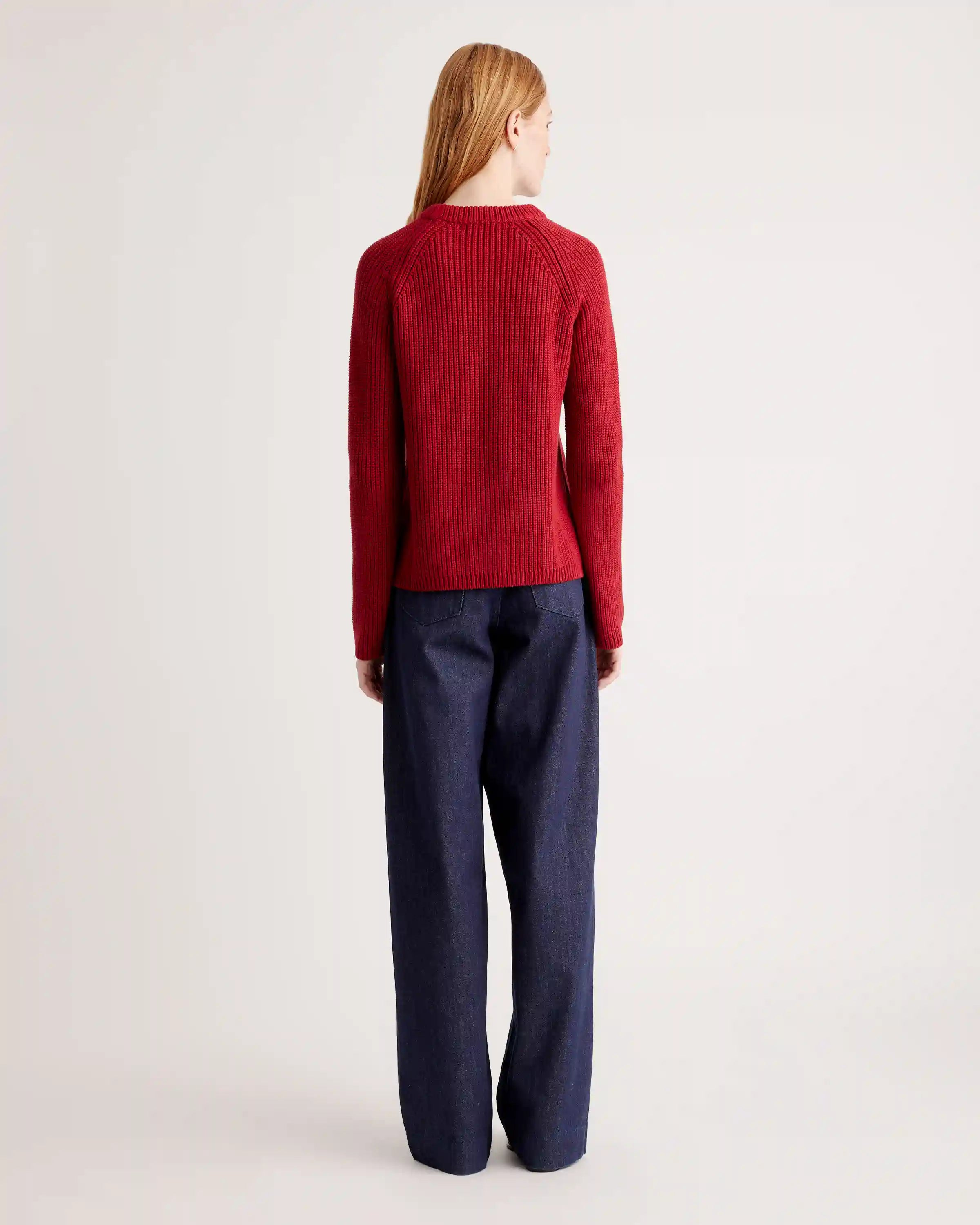 100% Organic Cotton Fisherman Crew Sweater