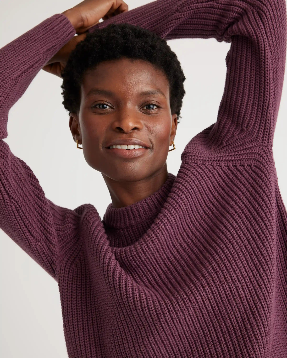 100% Organic Cotton Fisherman Crew Sweater