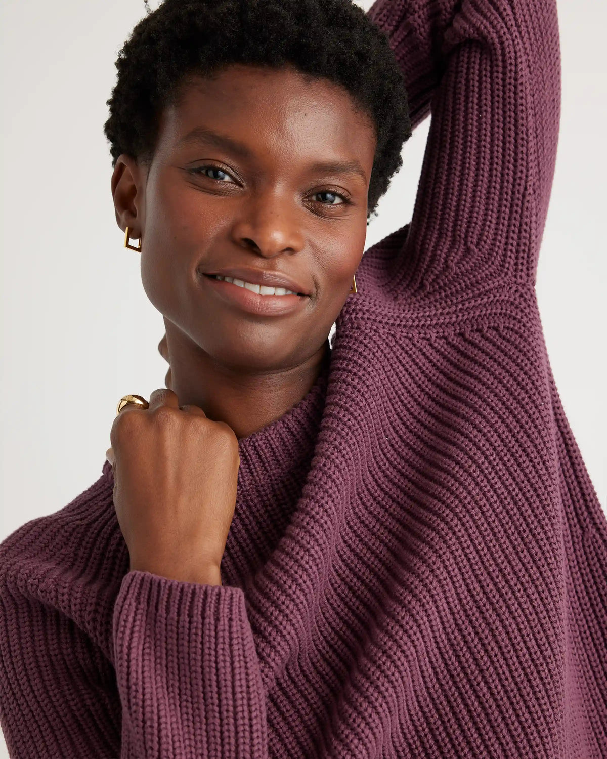 100% Organic Cotton Fisherman Crew Sweater