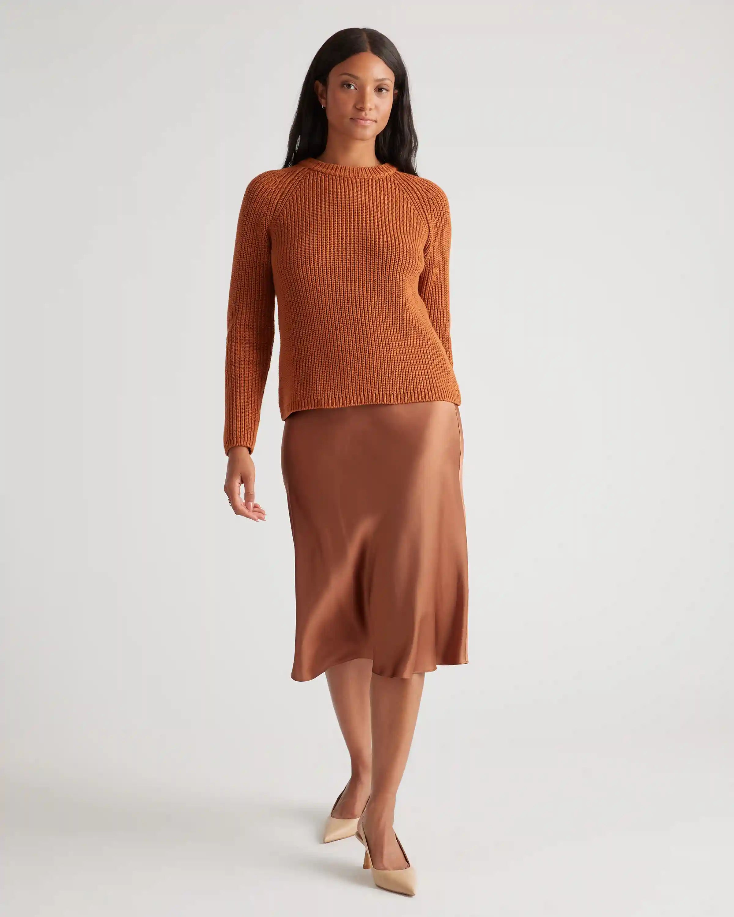 100% Organic Cotton Fisherman Crew Sweater