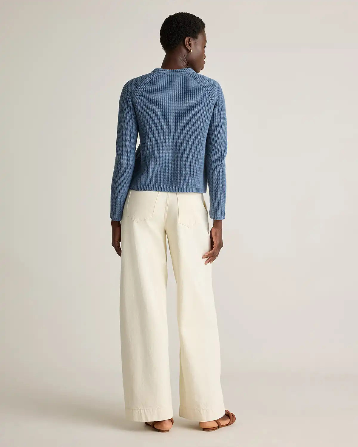 100% Organic Cotton Fisherman Crew Sweater