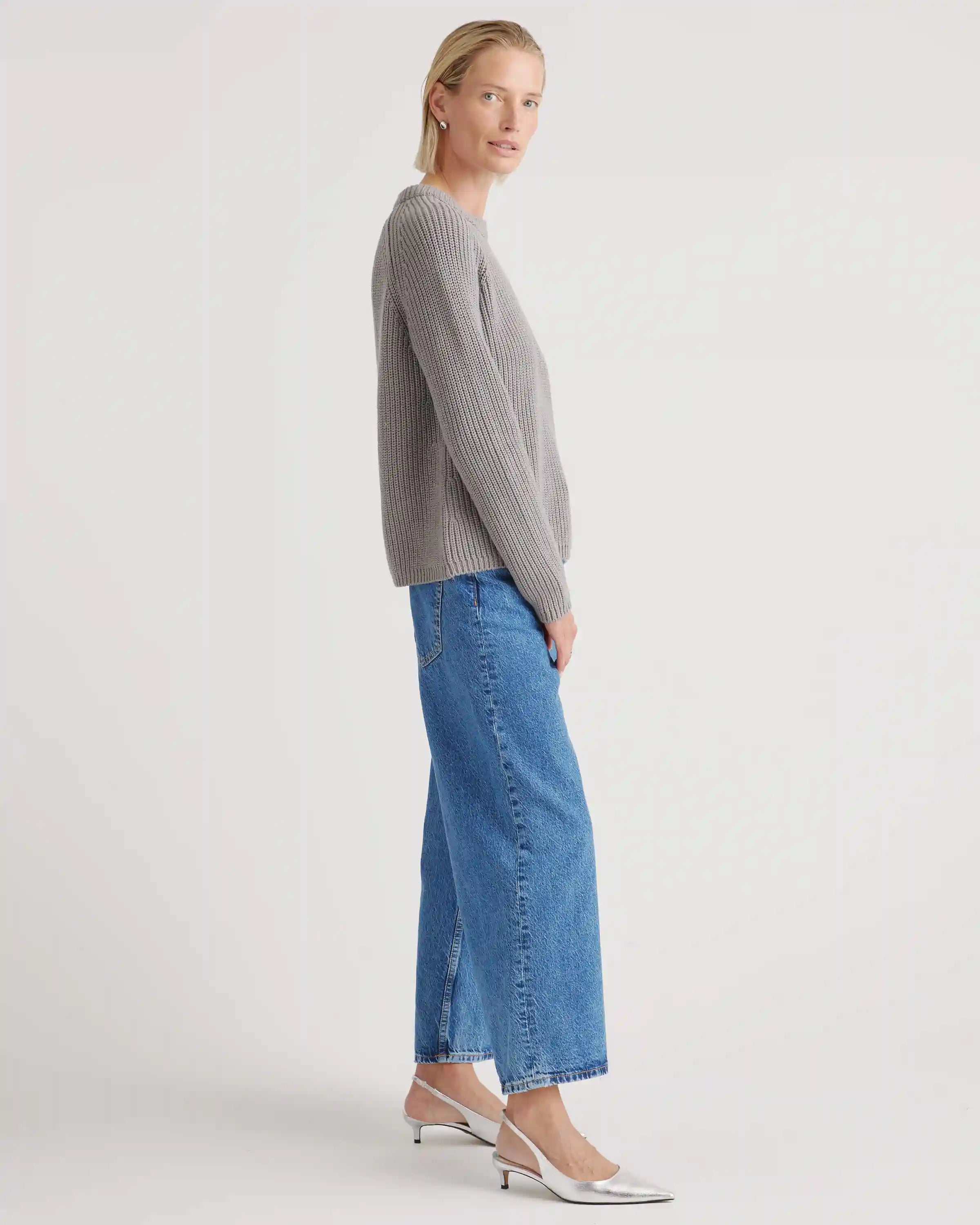 100% Organic Cotton Fisherman Crew Sweater