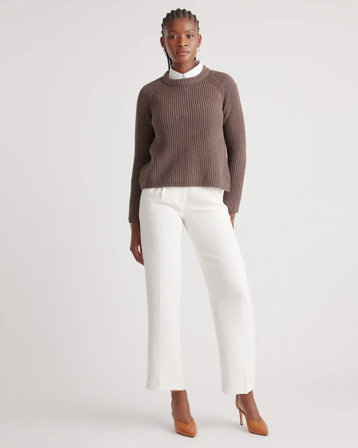 100% Organic Cotton Fisherman Crew Sweater