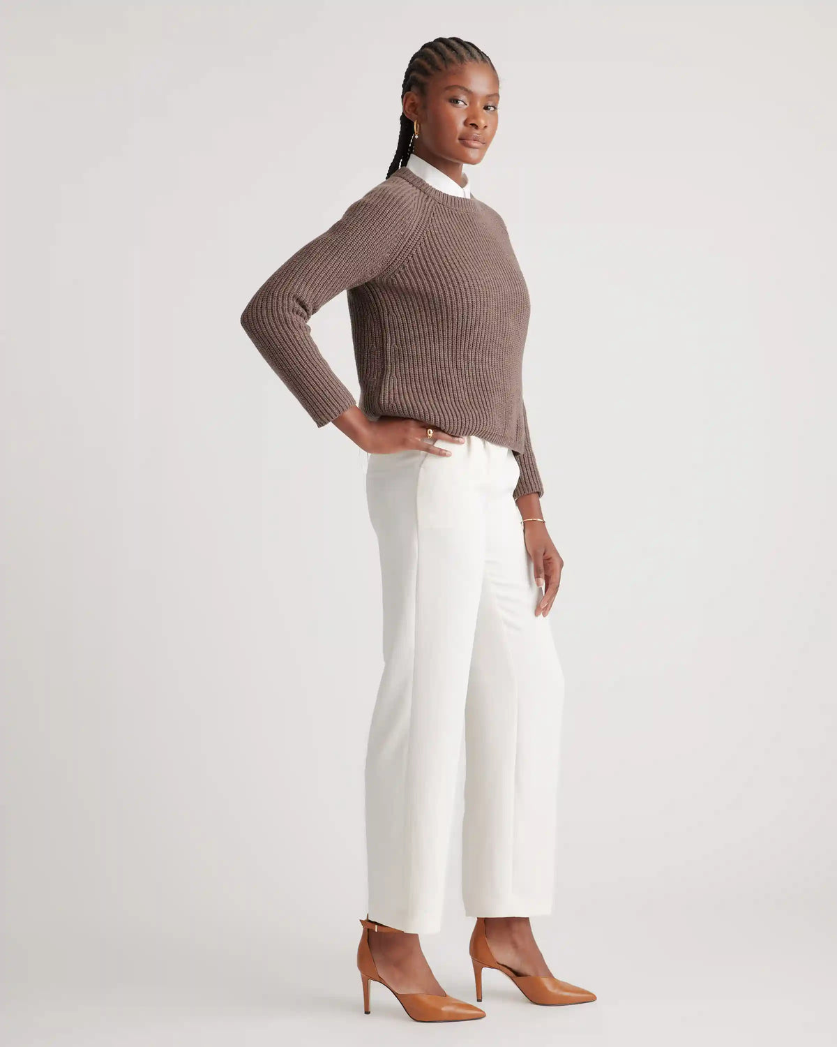 100% Organic Cotton Fisherman Crew Sweater