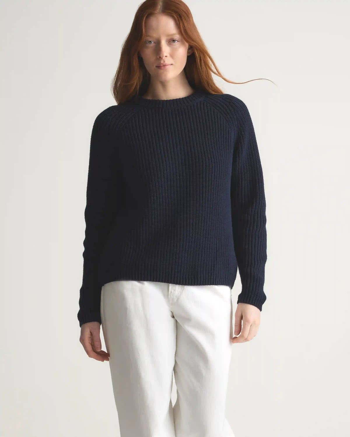 100% Organic Cotton Fisherman Crew Sweater