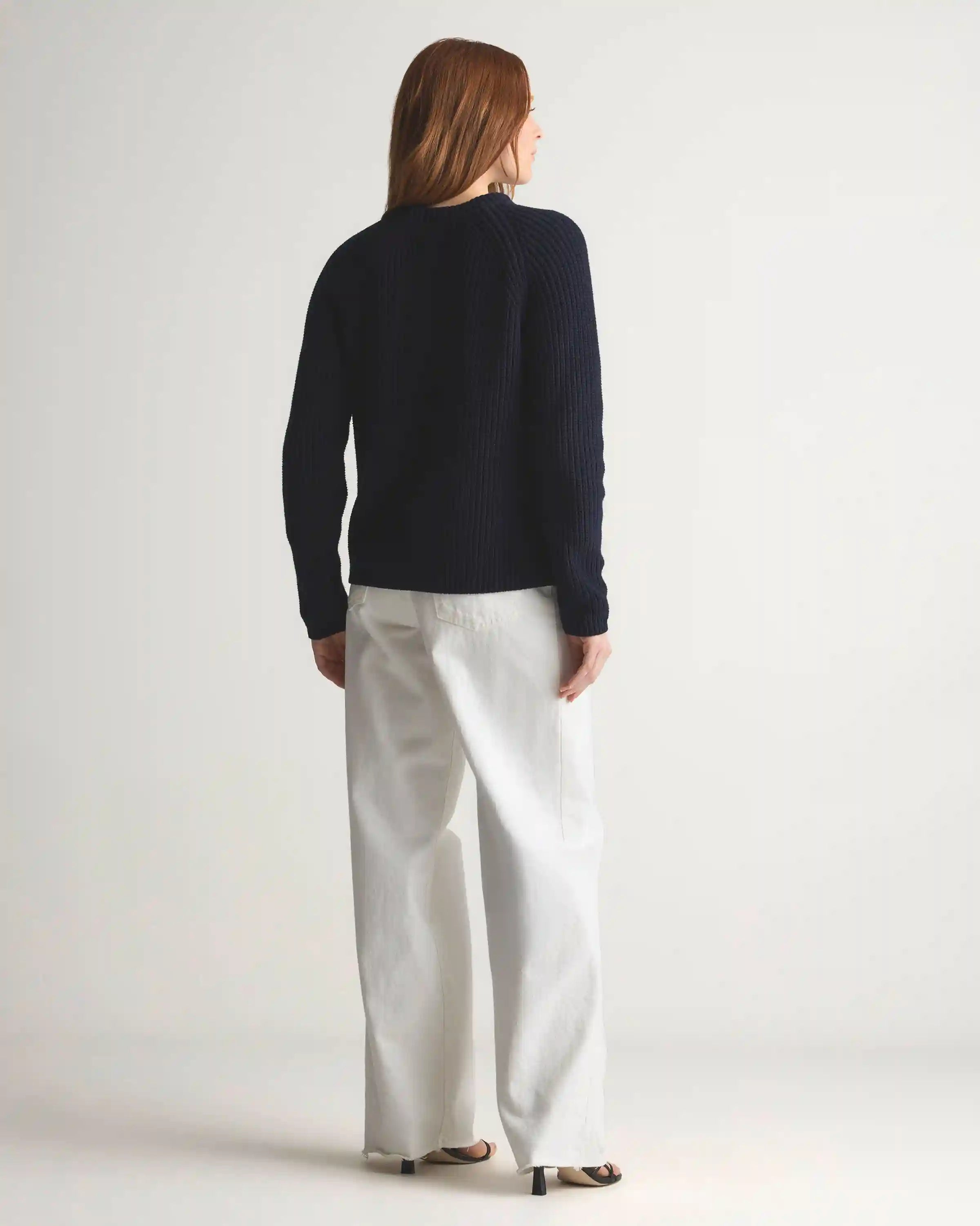 100% Organic Cotton Fisherman Crew Sweater
