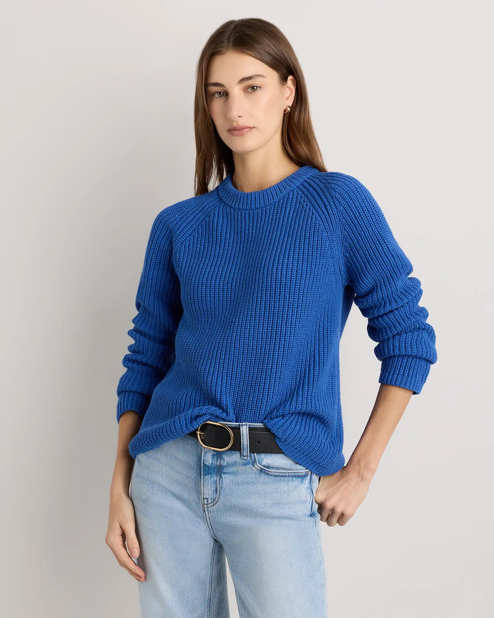 100% Organic Cotton Fisherman Crew Sweater
