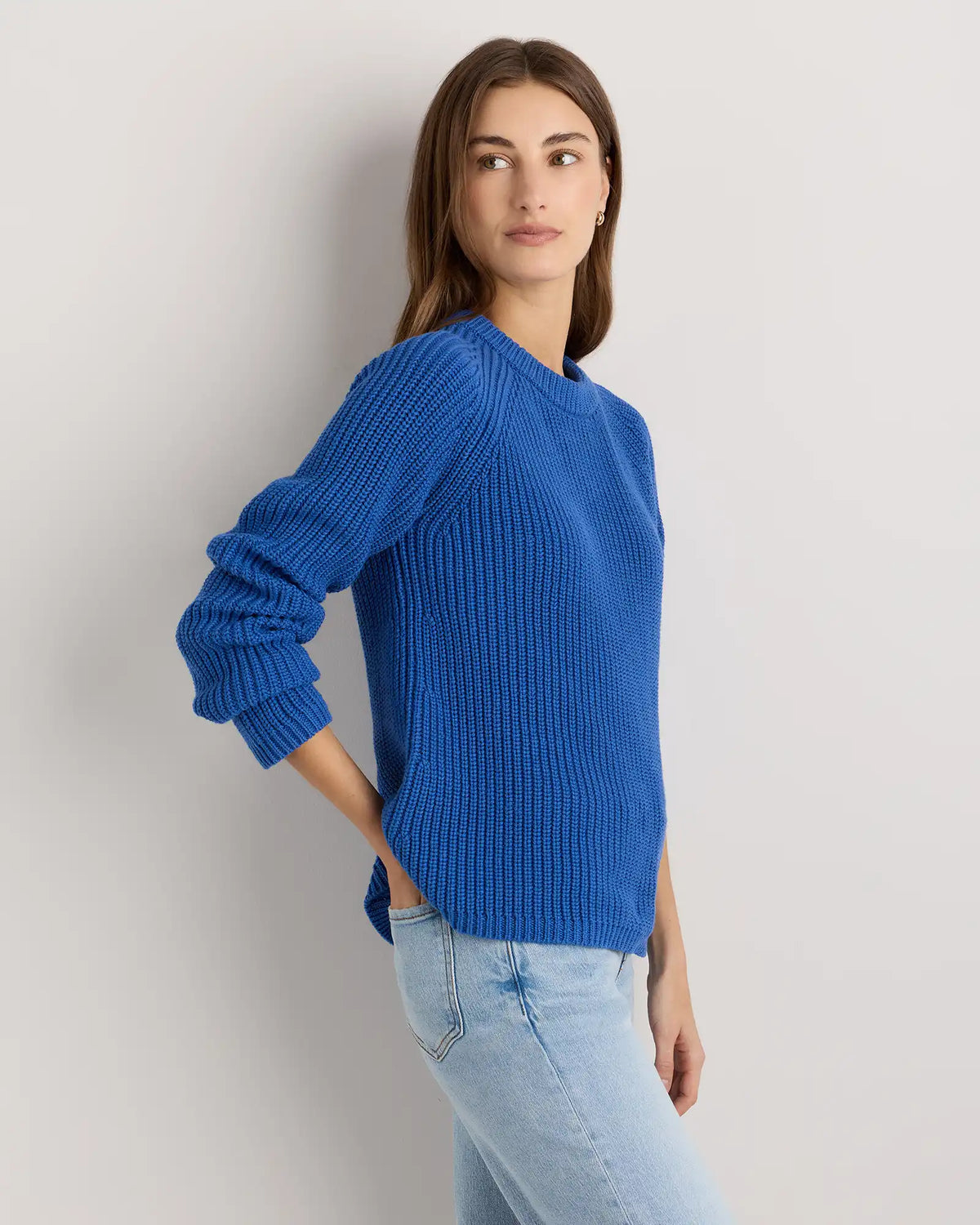 100% Organic Cotton Fisherman Crew Sweater